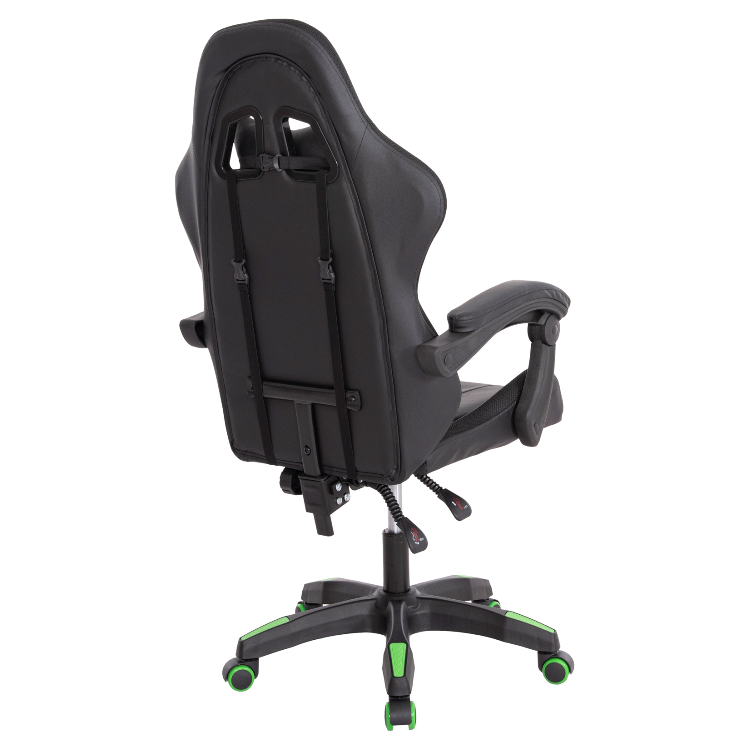 ΠΟΛΥΘΡΟΝΑ GAMING DARREN ΜΑΥΡΟ-ΠΡΑΣΙΝΟ PVC & NYLON 58.5x100x120Υεκ. 5