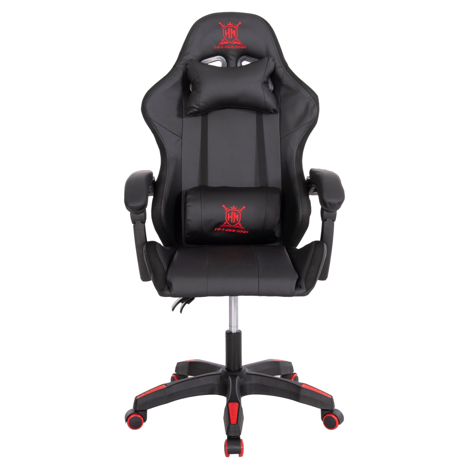 ΠΟΛΥΘΡΟΝΑ GAMING DARREN ΜΑΥΡΟ-ΚΟΚΚΙΝΟ PVC & NYLON 58.5x100x120Υεκ. 3