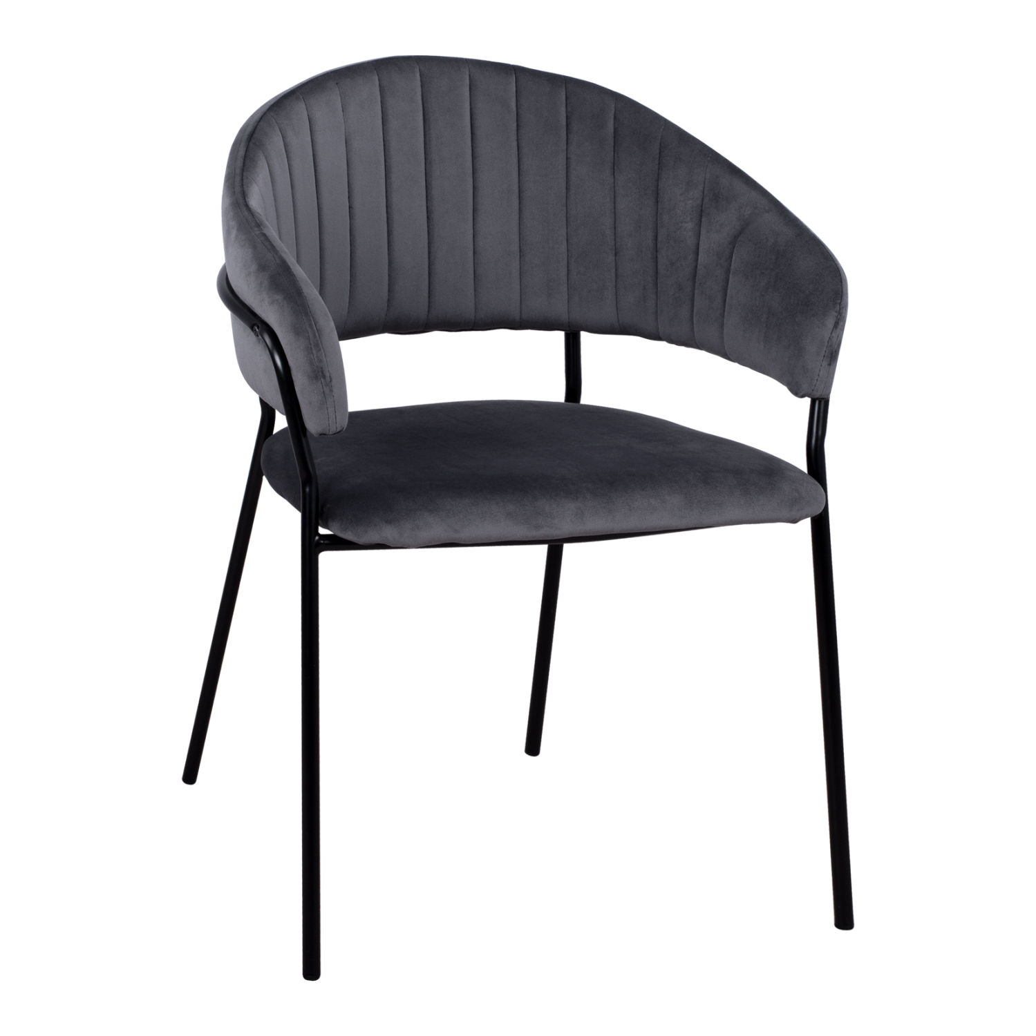 ΠΟΛΥΘΡΟΝΑΚΙ THEODORE HM8520.01 ΑΠΟ ΒΕΛΟΥΔΟ ΓΚΡΙ ΜΕ ΜΕΤΑΛΛΙΚΟ ΣΚΕΛΕΤΟ 55x50x82Υ εκ. 1