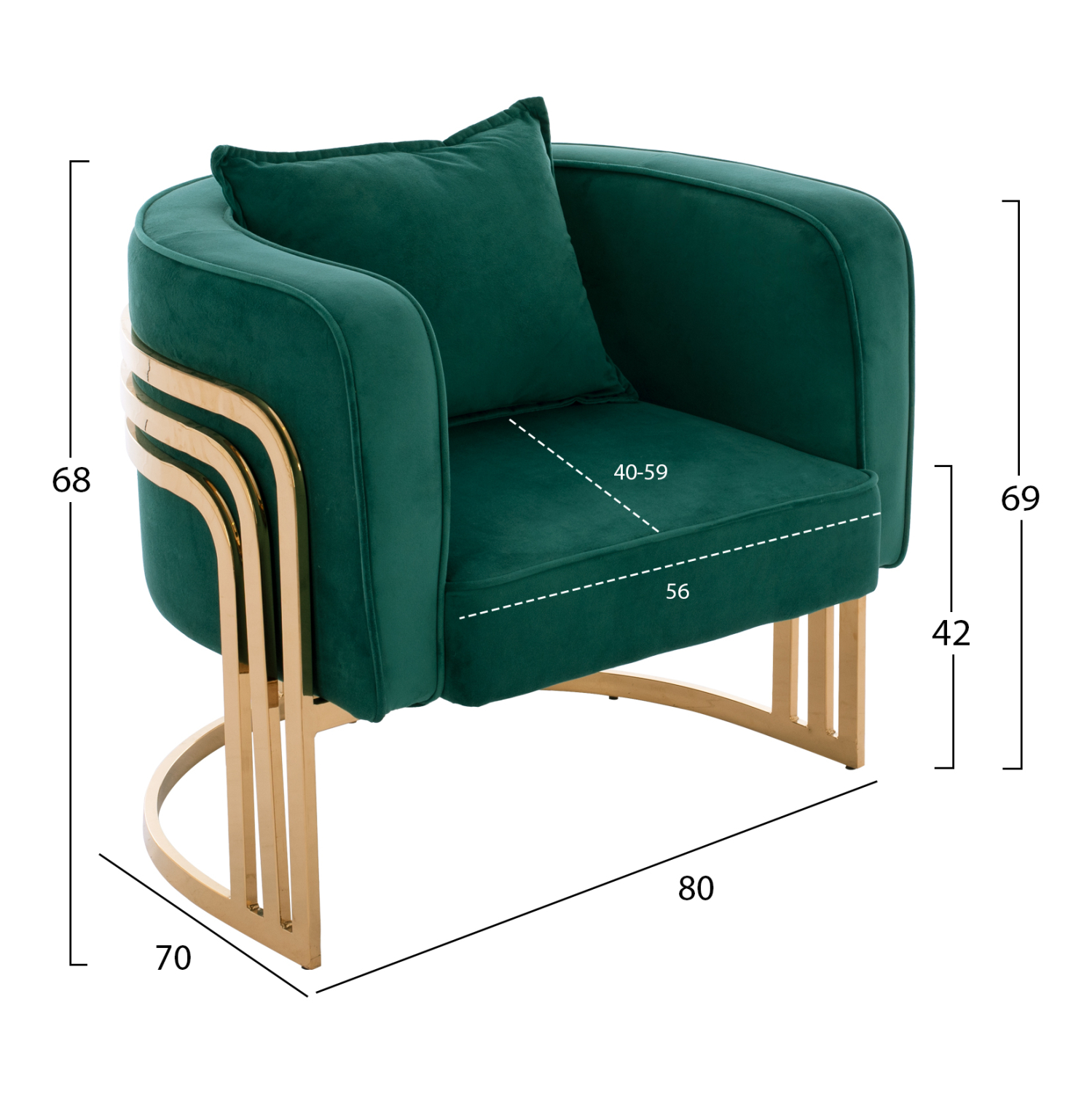 ΠΟΛΥΘΡΟΝΑ TIANA ΚΥΠΑΡΙΣΣΙ ΜΕ ΜΕΤΑΛΛΙΚΟ ΣΚΕΛΕΤΟ 2