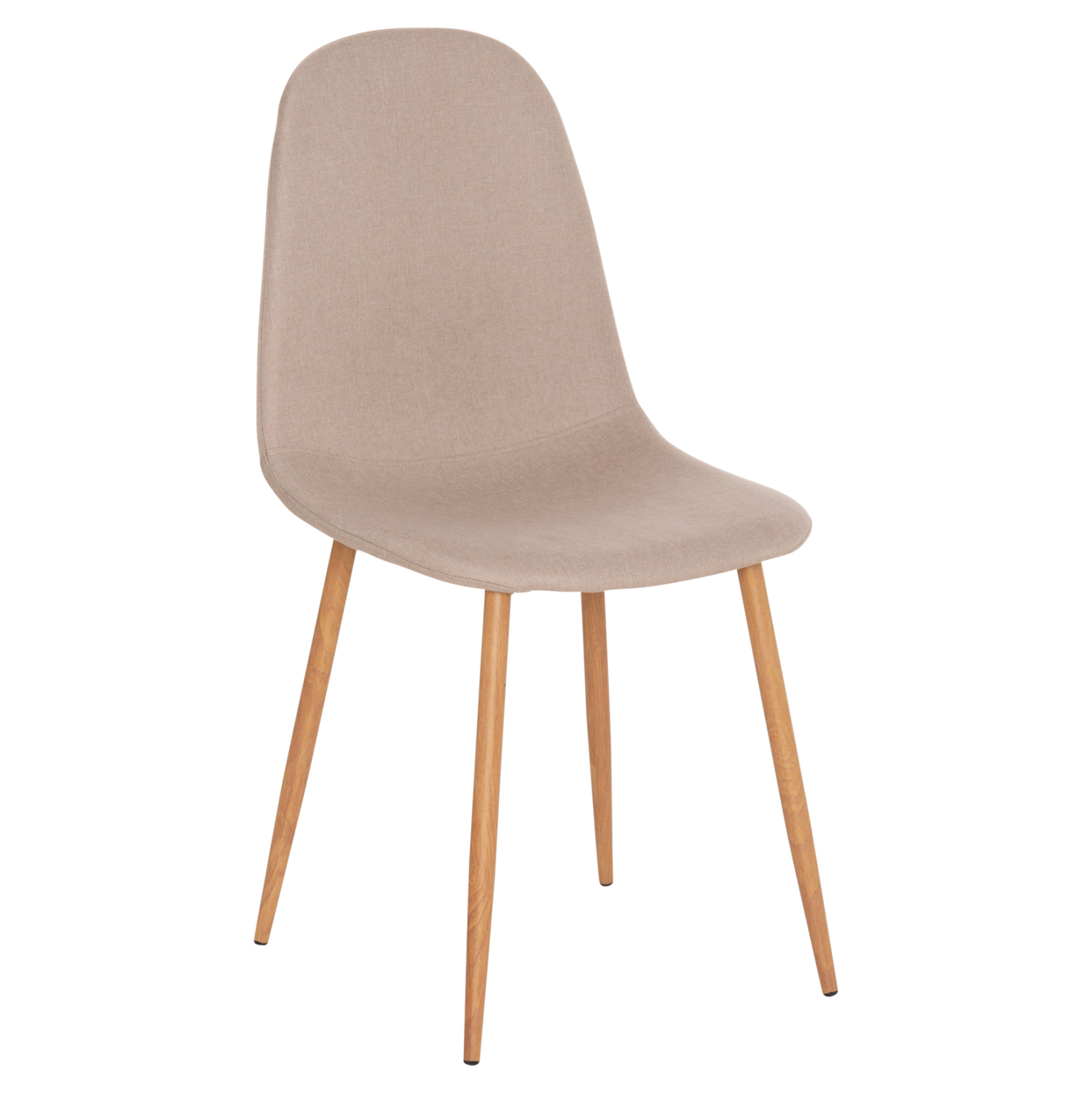 ΚΑΡΕΚΛΑ LEONARDO ΥΦΑΣΜΑ ΜΠΕΖ ΚΑΙ ΚΑΦΕ ΜΕΤΑΛΛΙΚΑ ΠΟΔΙΑ 45x48x89.5Υεκ. 1