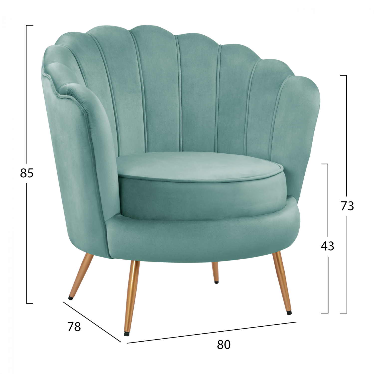 ΠΟΛΥΘΡΟΝΑ COQUILLE ΑΠΟ ΒΕΛΟΥΔΟ ΦΥΣΤΙΚΙ 80x78x85Y εκ. 2