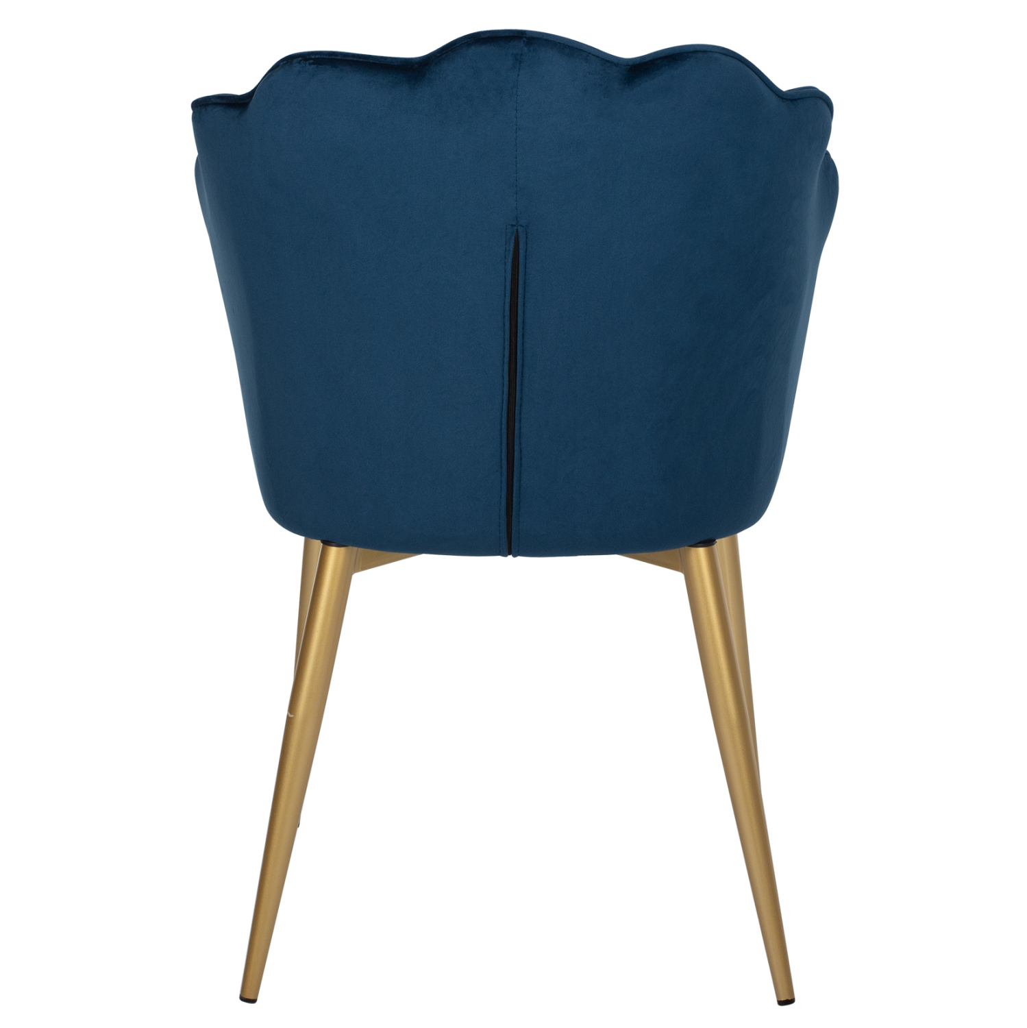 ΚΑΡΕΚΛΑ AVIE ΜΕΤΑΛΛΙΚΗ ΜΕ ΒΕΛΟΥΔΟ ΜΠΛΕ ΚΑΙ ΧΡΥΣΑ ΠΟΔΙΑ 48x48x85Υεκ. 6