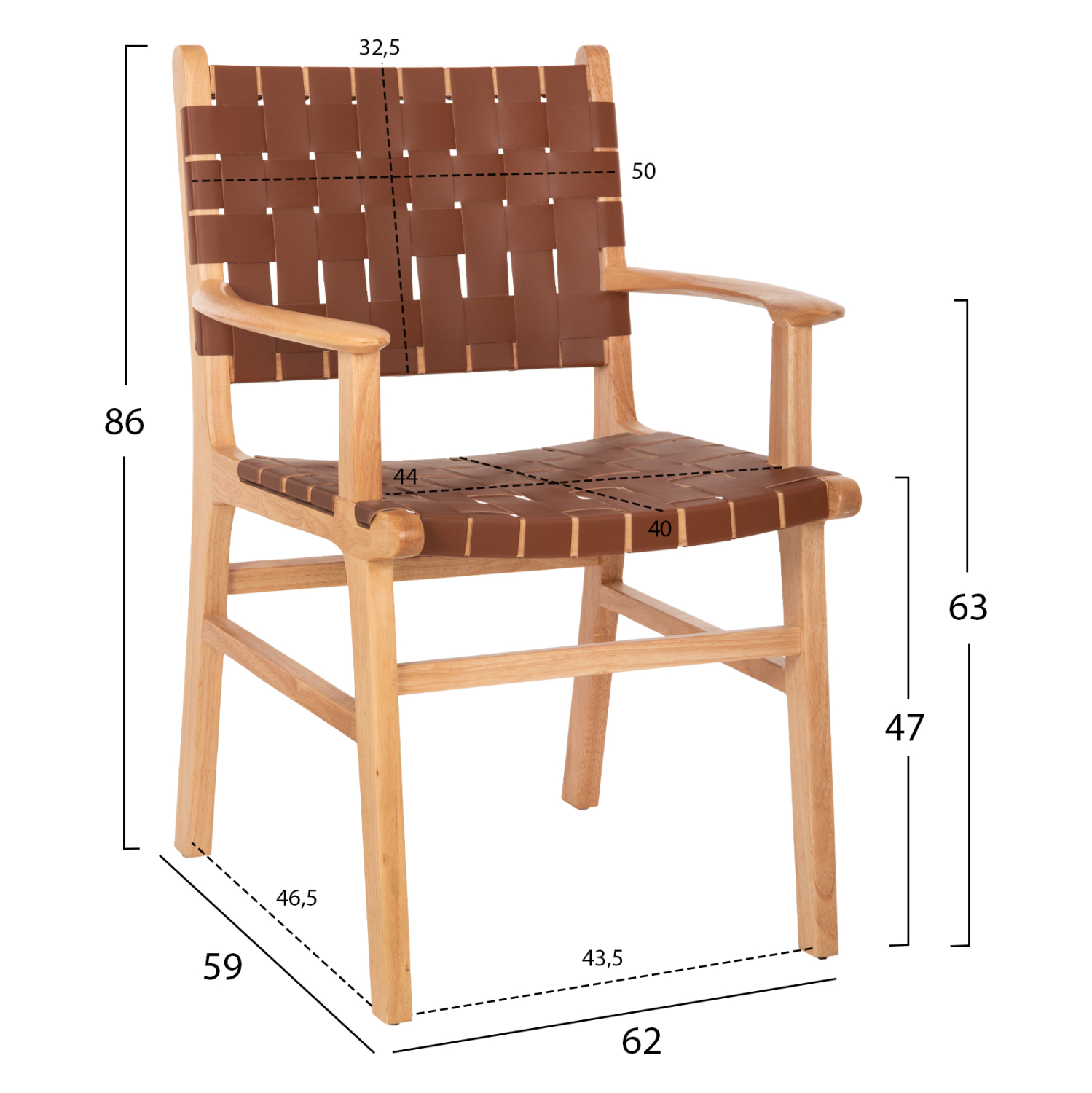 ΠΟΛΥΘΡΟΝΑ FELIPE ΤΟΟΝ ΞΥΛΟ ΜΕ PU ΚΑΦΕ 62x59x86Y εκ. 2