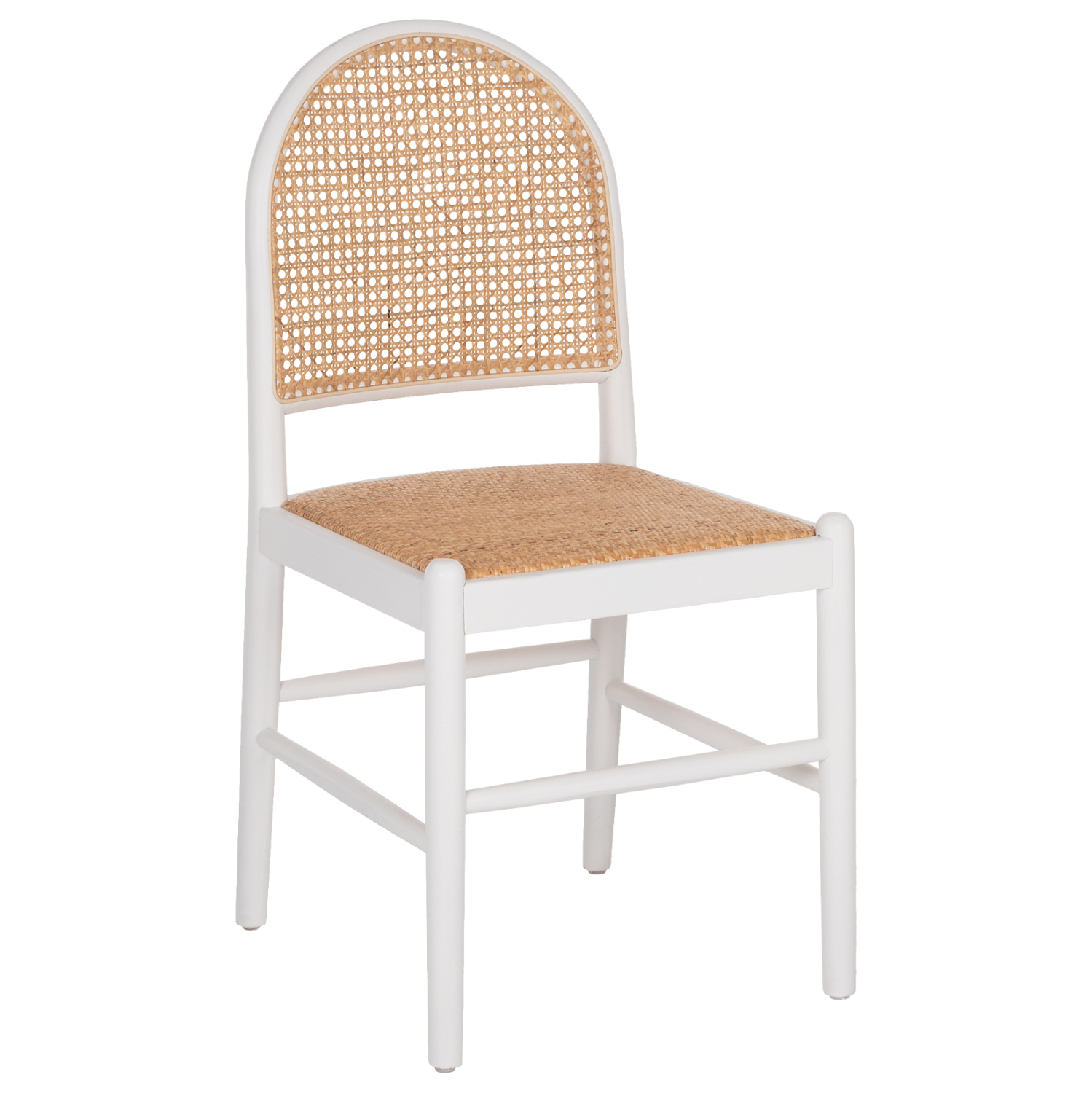 ΚΑΡΕΚΛΑ ΑΠΟ ΟΞΙΑ ΣΕ ΛΕΥΚΟ-RATTAN ΜΠΕΖ 43x50x87Yεκ. 1