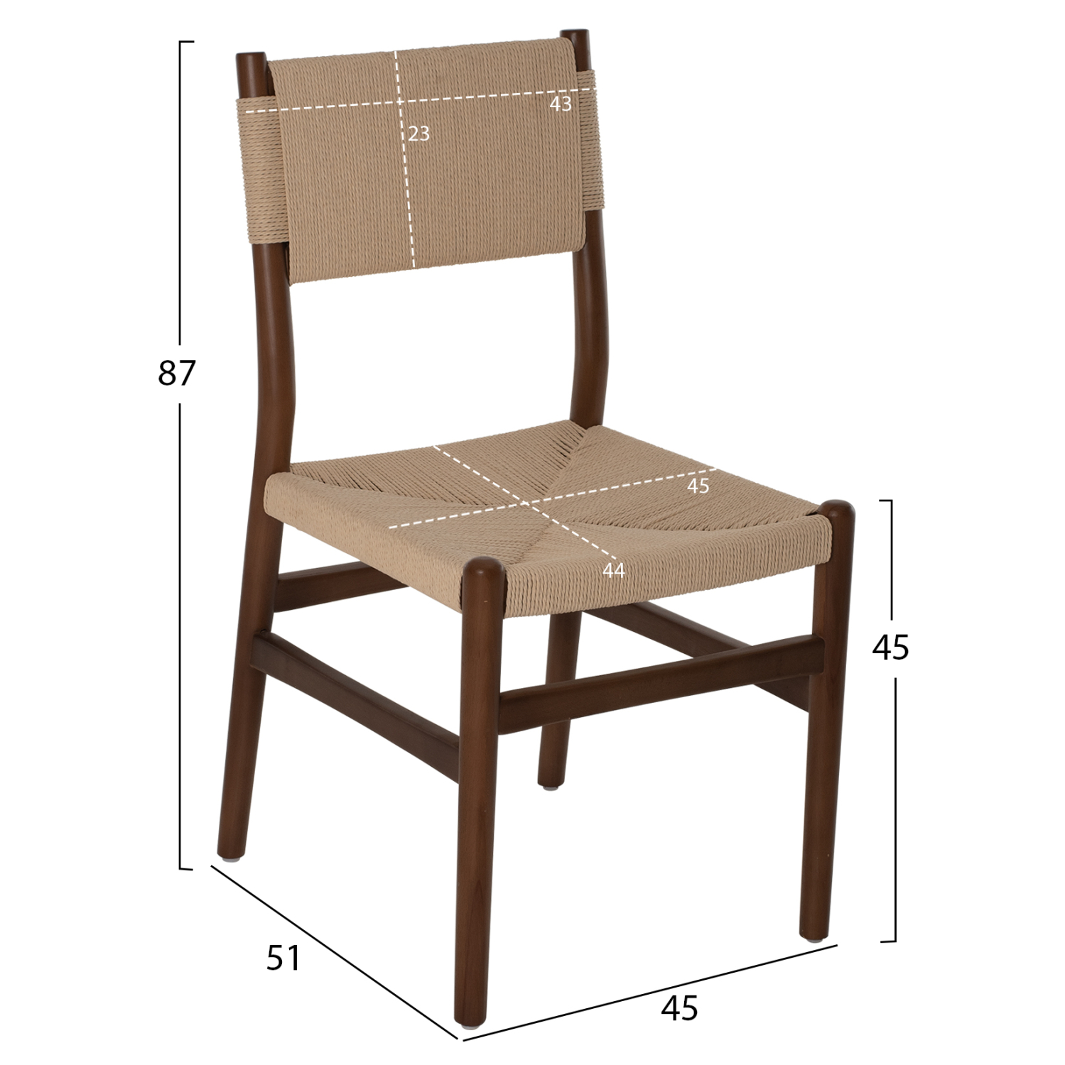 ΚΑΡΕΚΛΑ ΤΡΑΠΕΖΑΡΙΑΣ ΑΠΟ ΟΞΙΑ ΚΑΡΥΔΙ-ΣΧΟΙΝΙ ΕΚΡΟΥ 45x51x87Υεκ. Β ΔΙΑΛΟΓΗΣ 2