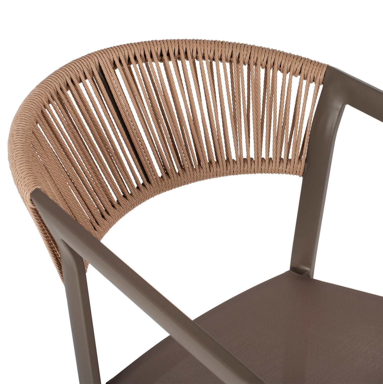 ΣΚΑΜΠΟ ΑΛΟΥΜΙΝΙΟΥ ΣΑΜΠΑΝΙ ΜΕ ΜΠΡΑΤΣΑ RATTAN &amp; TEXTLINE 56x58x105Yεκ.HM5892.23 6