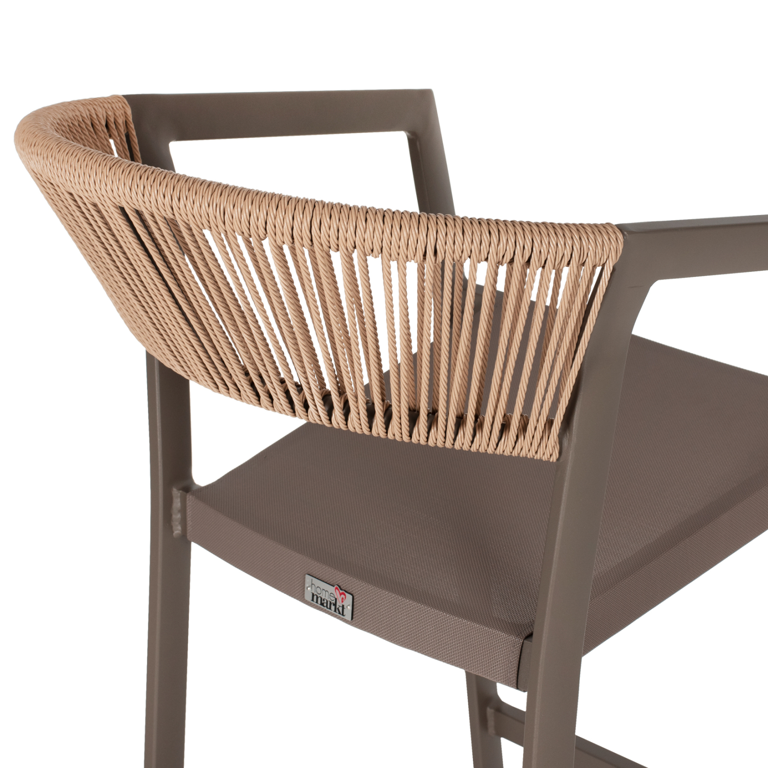 ΣΚΑΜΠΟ ΑΛΟΥΜΙΝΙΟΥ ΣΑΜΠΑΝΙ ΜΕ ΜΠΡΑΤΣΑ RATTAN &amp; TEXTLINE 56x58x105Yεκ.HM5892.23 7