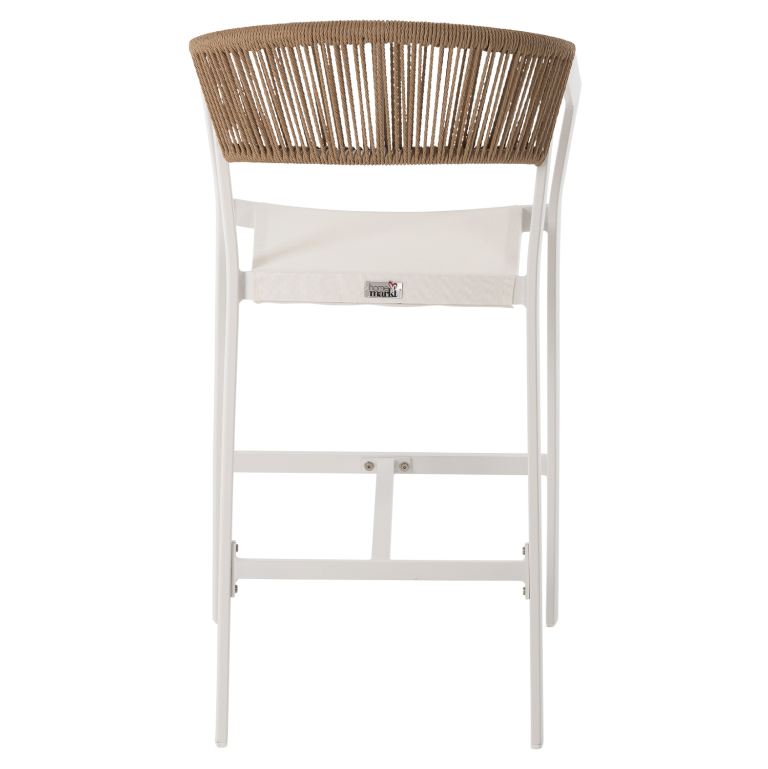 ΣΚΑΜΠΟ ΑΛΟΥΜΙΝΙΟΥ ΛΕΥΚΟ HM5892.32 ΜΕΣ. ΥΨΟΥΣ-ΜE RATTAN &amp; TΕΧΤLINE 57x57x99,5Yεκ. 5