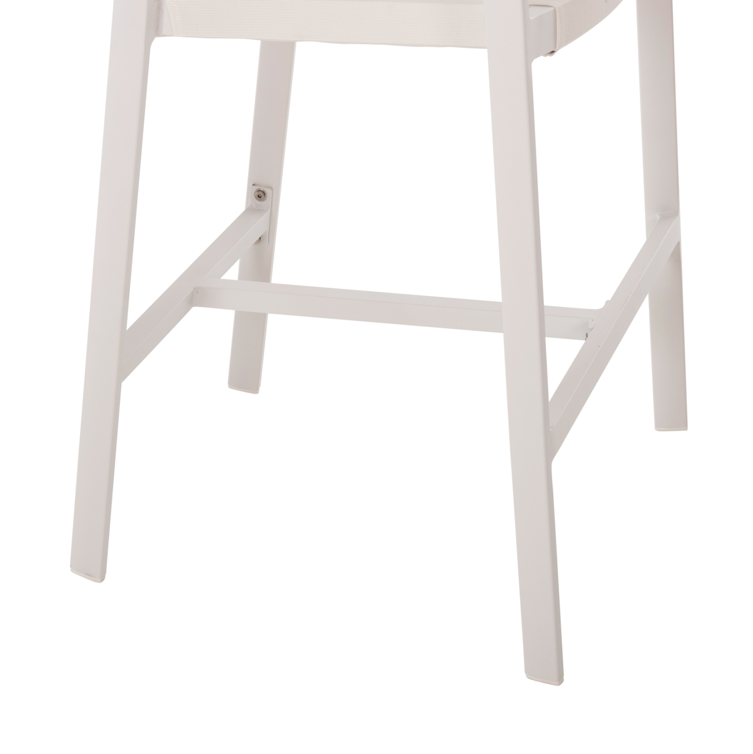 ΣΚΑΜΠΟ ΑΛΟΥΜΙΝΙΟΥ ΛΕΥΚΟ HM5892.32 ΜΕΣ. ΥΨΟΥΣ-ΜE RATTAN &amp; TΕΧΤLINE 57x57x99,5Yεκ. 8