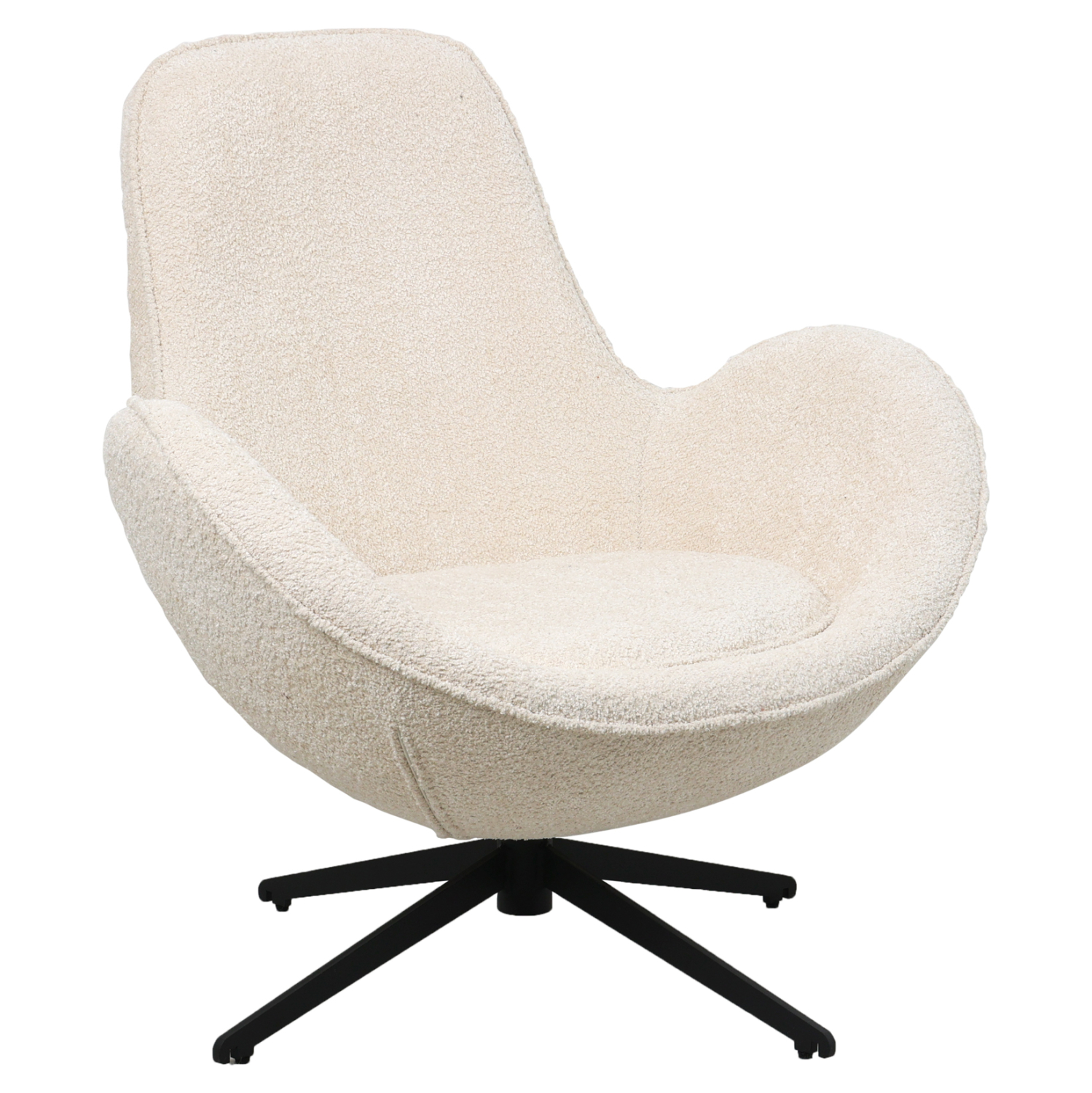 ΠΟΛΥΘΡΟΝΑ ΠΕΡΙΣΤΡΕΦΟΜΕΝΗ BRYNN ΕΚΡΟΥ ΜΠΟΥΚΛΕ-ΜΑΥΡΗ ΜΕΤΑΛ. ΒΑΣΗ 86x76x87Υεκ 1