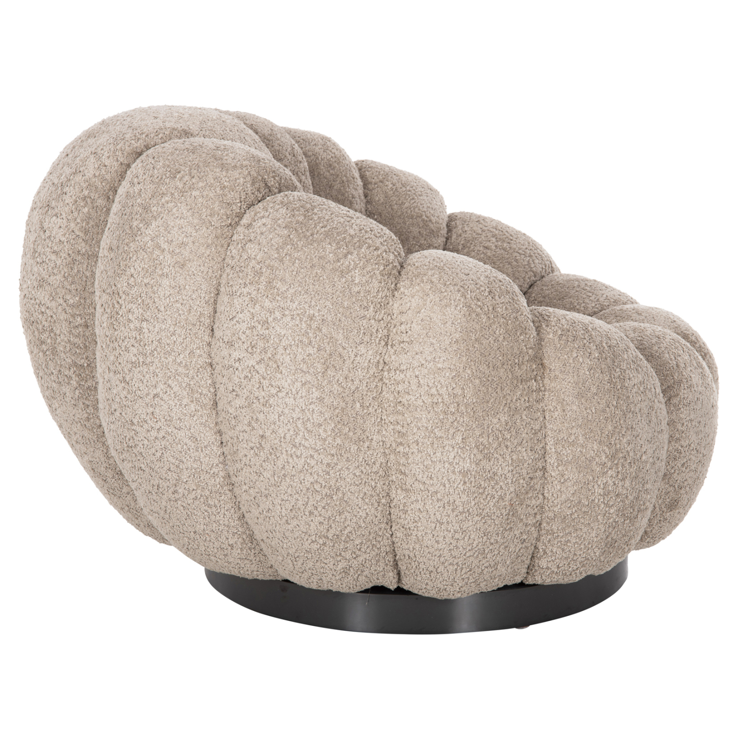 ΠΟΛΥΘΡΟΝΑ ΠΕΡΙΣΤΡΕΦΟΜΕΝΗ GRYMM ΜΠΕΖ-ΚΑΦΕ ΜΠΟΥΚΛΕ-ΜΑΥΡΗ ΜΕΤΑΛ.ΒΑΣΗ 90x93x65Υεκ 2