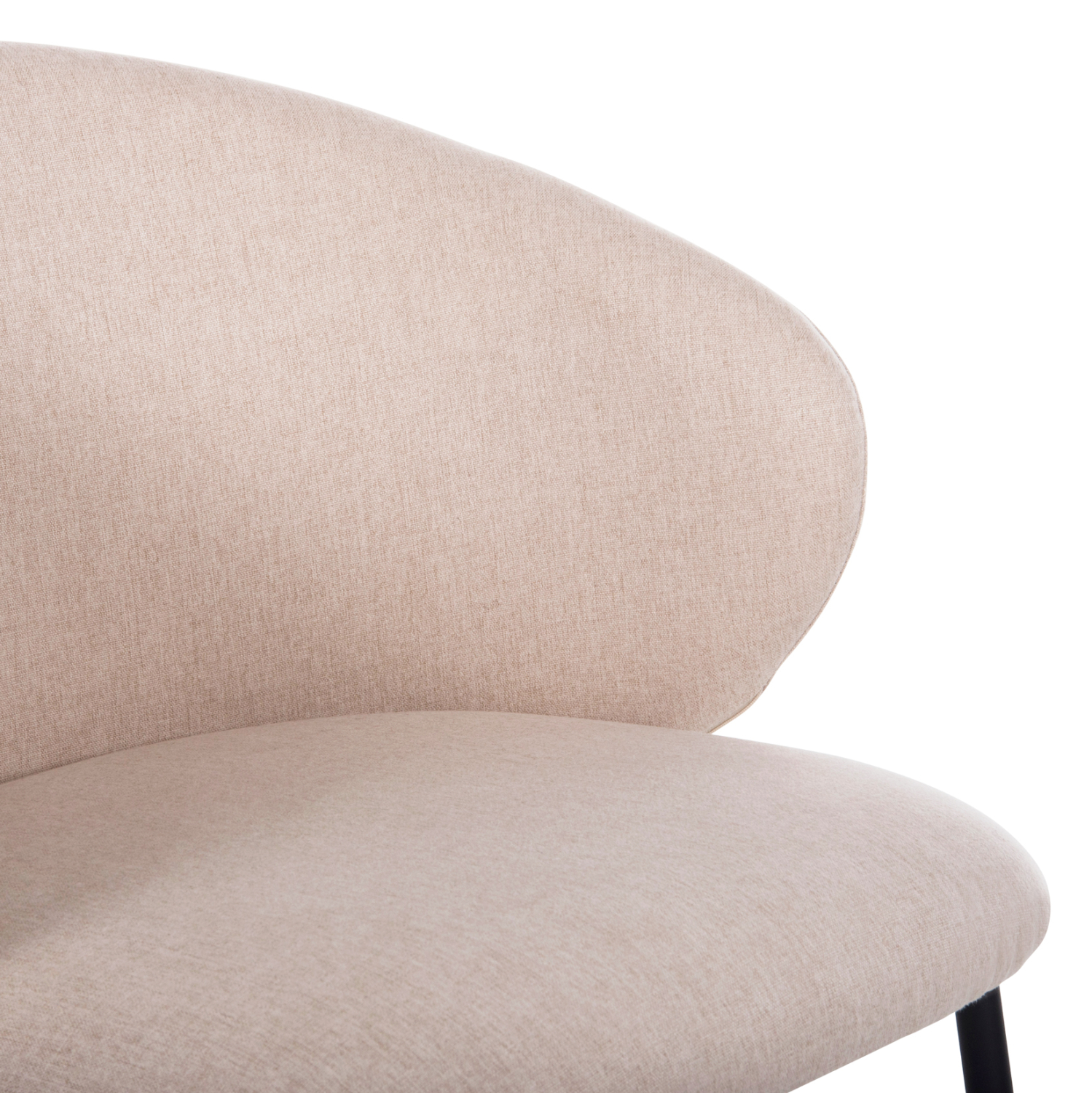 ΚΑΡΕΚΛΑ ISIAH ΜΠΕΖ ΥΦΑΣΜΑ-ΜΑΥΡΑ ΜΕΤΑΛΛΙΚΑ ΠΟΔΙΑ 56x56x76Υ εκ. 7