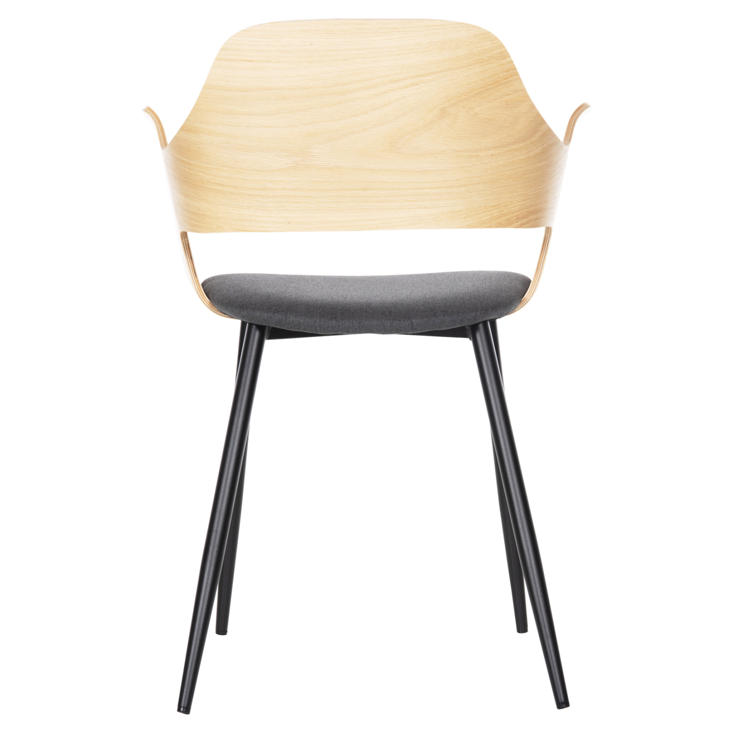 ΚΑΡΕΚΛΑ VELP ΞΥΛΟ ΣΕ ΦΥΣΙΚΟ-ΓΚΡΙ ΥΦΑΣΜΑ-ΜΑΥΡΑ ΜΕΤΑΛ. ΠΟΔΙΑ 55,5x50x79Υεκ. 6