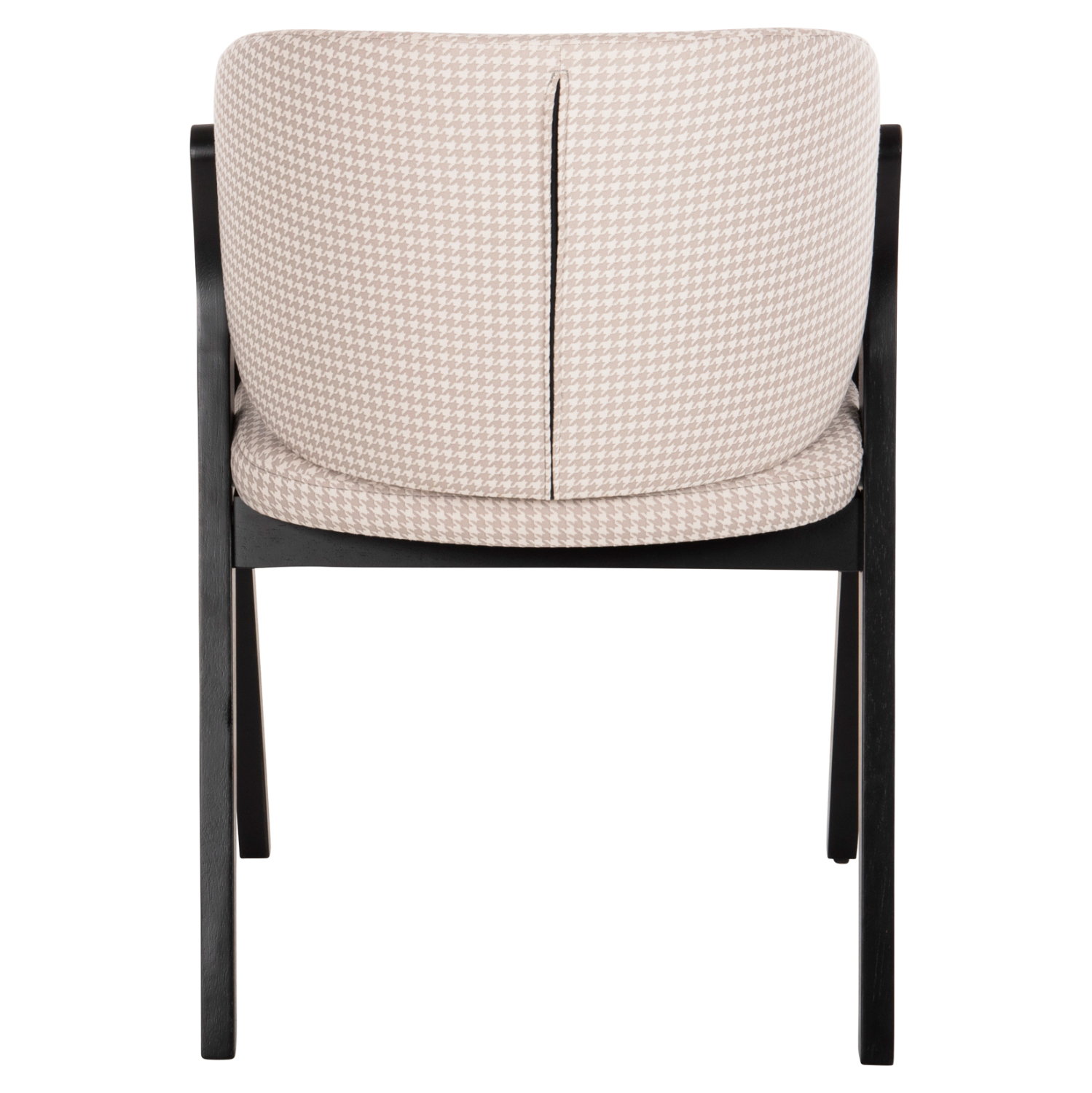 ΚΑΡΕΚΛΑ HANA RUBBERWOOD ΣΕ ΜΑΥΡΟ ΧΡΩΜΑ-ΜΠΕΖ ΥΦΑΣΜΑ 55x60x84Yεκ. 6