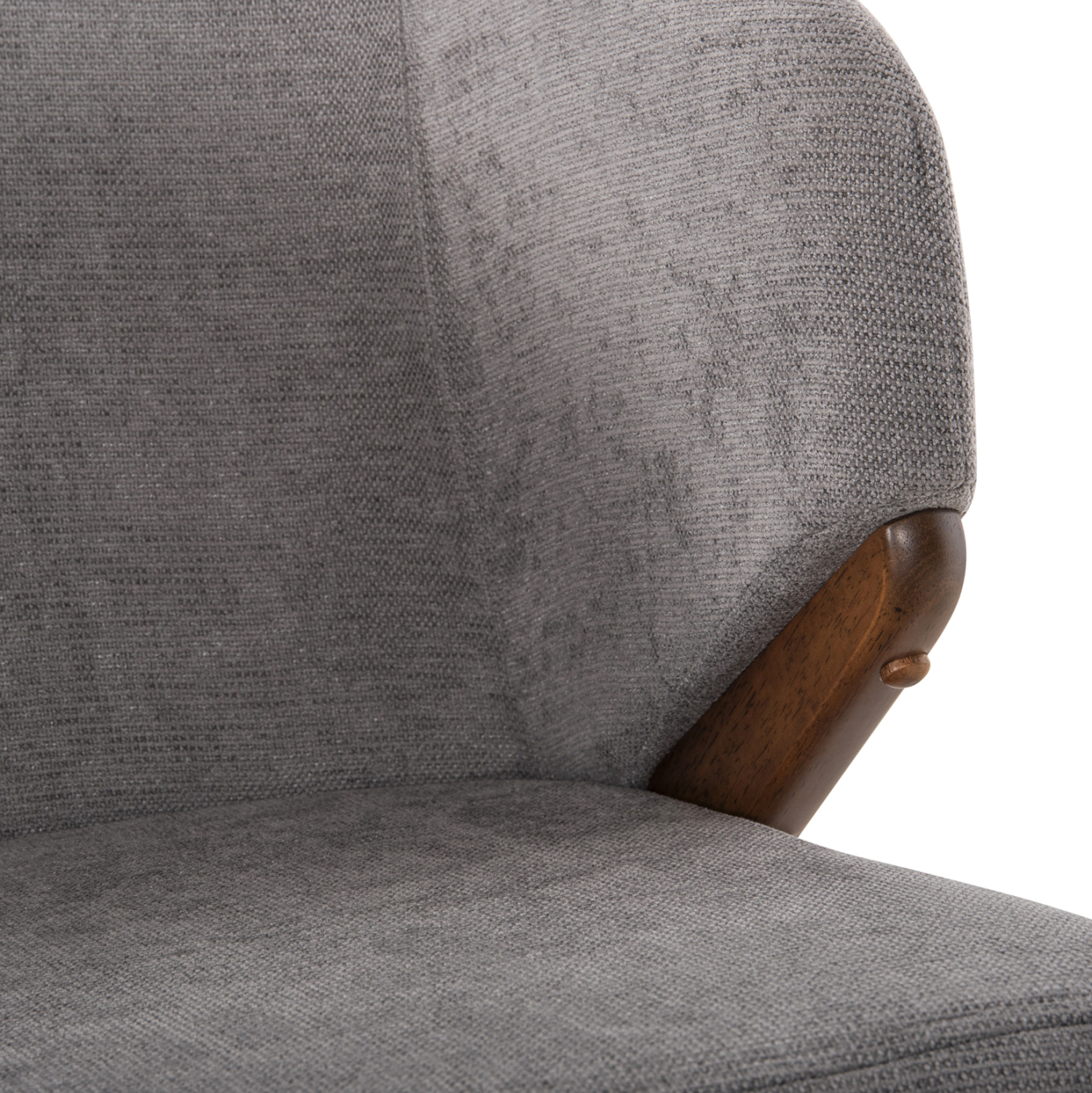 ΚΑΡΕΚΛΑ RADDER RUBBERWOOD ΣΕ ΚΑΡΥΔΙ-ΓΚΡΙ ΥΦΑΣΜΑ 50x53x77Υεκ. 7