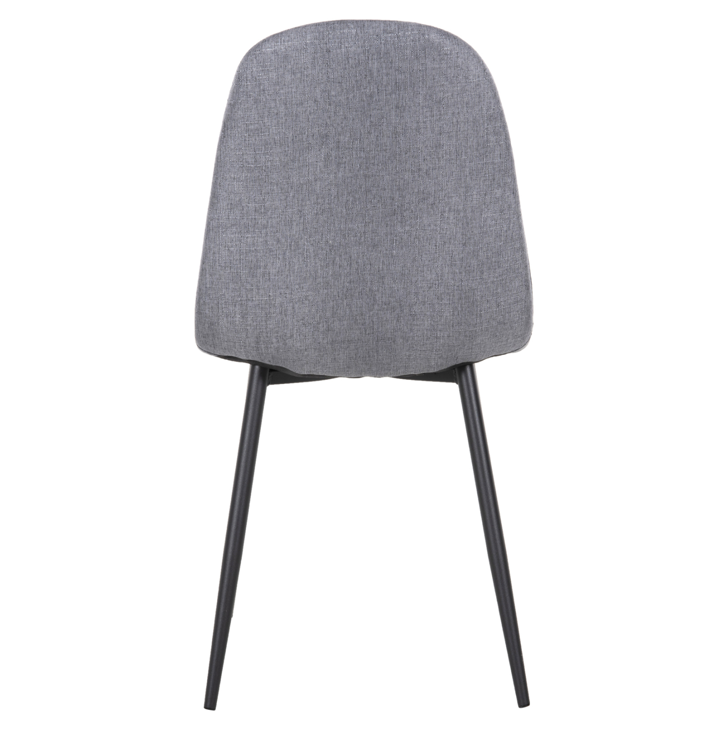 ΚΑΡΕΚΛΑ LEONARDO ΥΦΑΣΜΑ ΓΚΡΙ & ΜΑΥΡΑ ΜΕΤΑΛ. ΠΟΔΙΑ 42x49,5x89Υεκ. 6