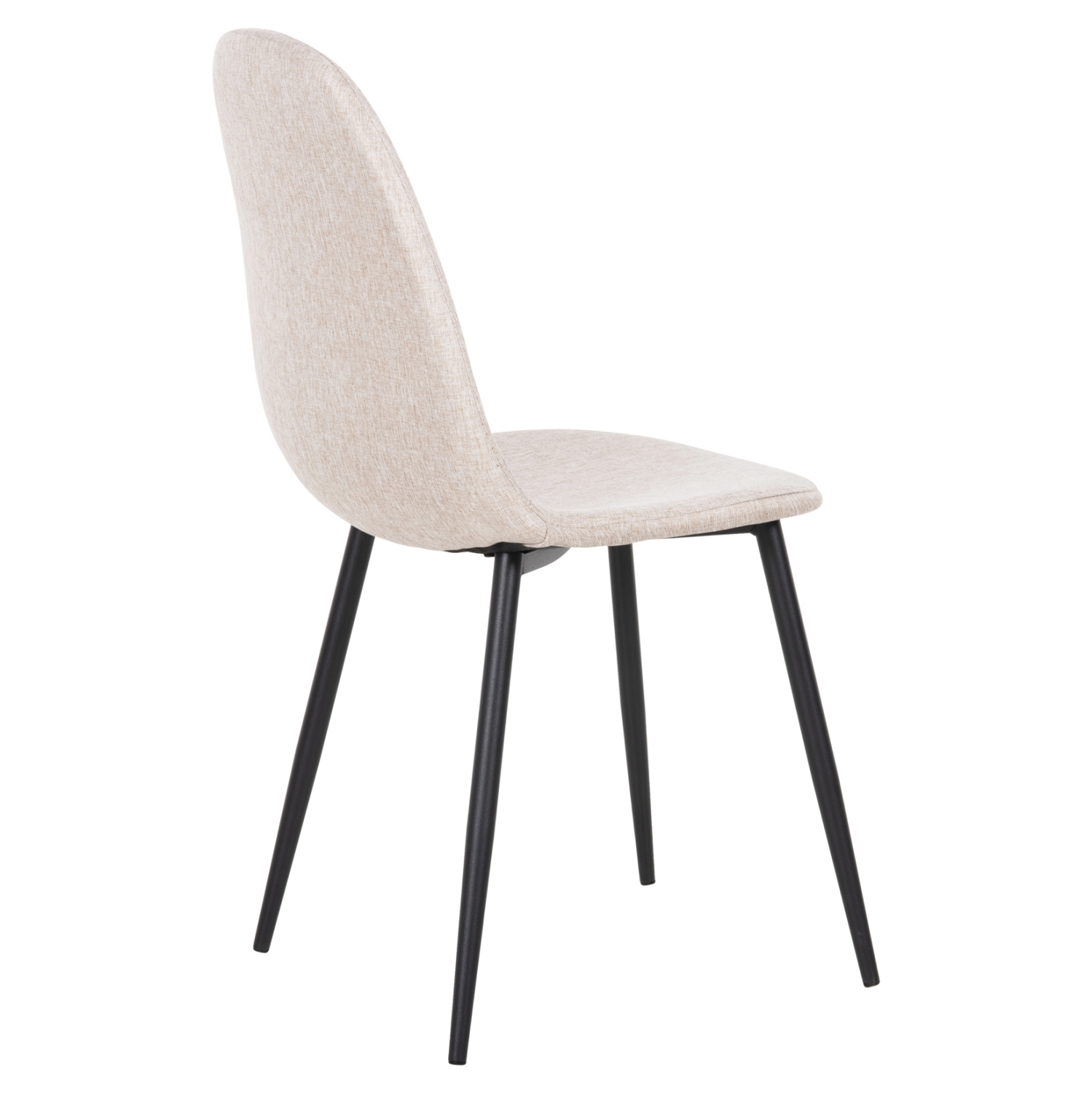 ΚΑΡΕΚΛΑ LEONARDO ΥΦΑΣΜΑ ΜΠΕΖ & ΜΑΥΡΑ ΜΕΤΑΛ. ΠΟΔΙΑ 42x49,5x89Υεκ. 5