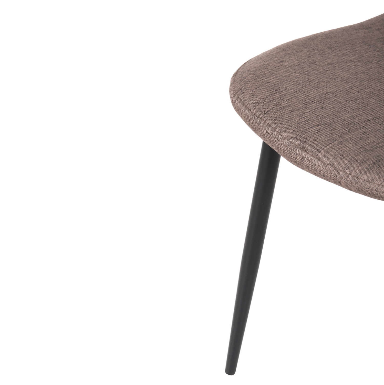 ΚΑΡΕΚΛΑ LEONARDO ΥΦΑΣΜΑ ΣΚΟΥΡΟ ΜΠΕΖ & ΜΑΥΡΑ ΜΕΤΑΛ. ΠΟΔΙΑ 42x49,5x89Υεκ. 9