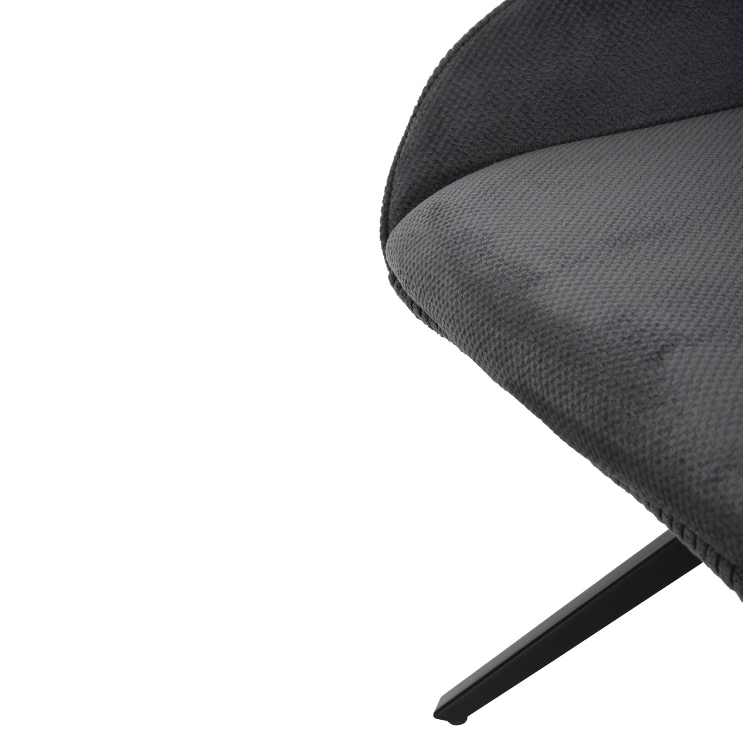 ΠΟΛΥΘΡΟΝΑΚΙ SHAI ΓΚΡΙ ΥΦΑΣΜΑ-ΜΑΥΡΗ ΜΕΤΑΛΛΙΚΗ ΒΑΣΗ 61x63x93Υεκ. 9