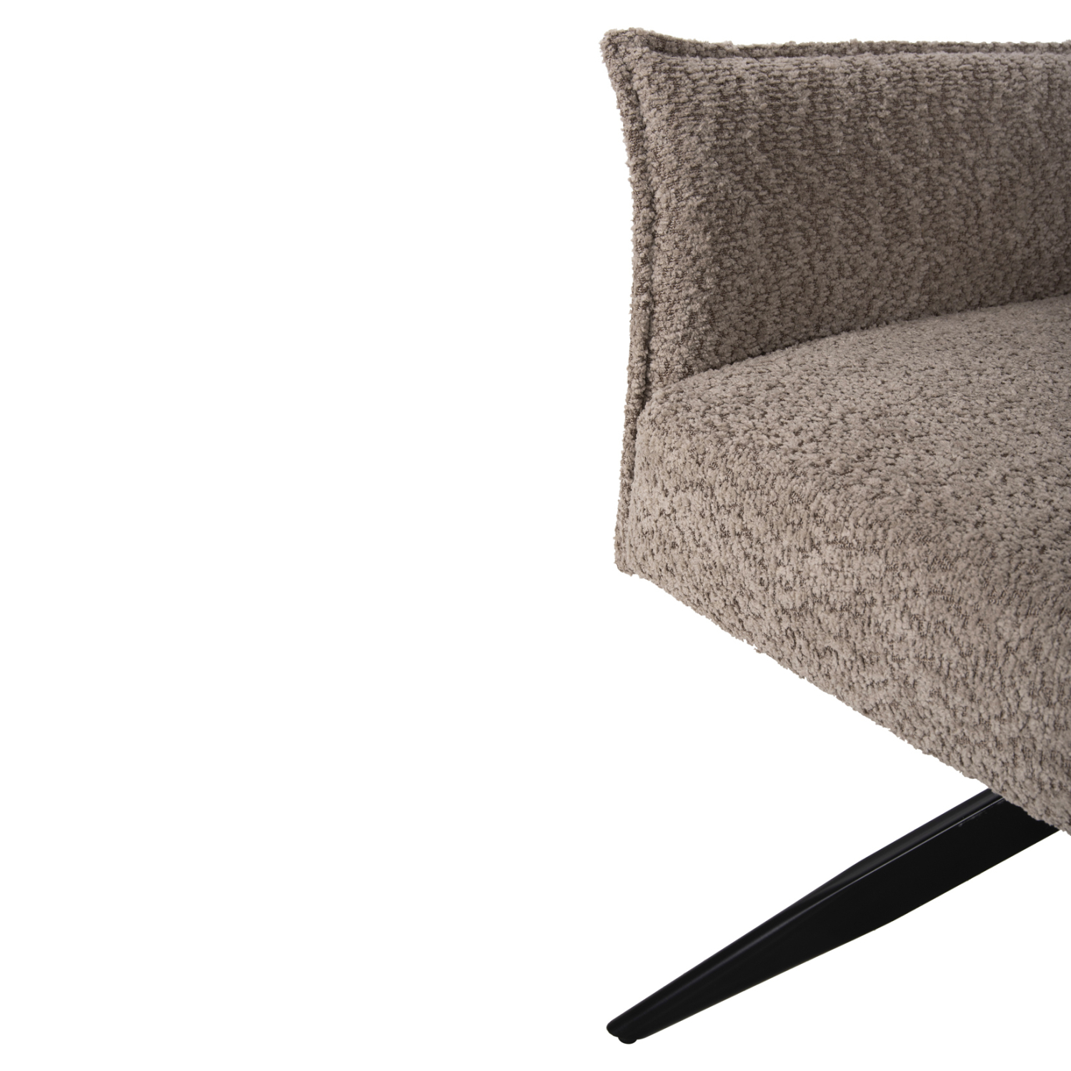 ΠΟΛΥΘΡΟΝΑ ΤΡΑΠΕΖΑΡΙΑΣ ZORIN ΣΚΟΥΡΟ ΜΠΕΖ ΥΦΑΣΜΑ-ΜΑΥΡΑ ΜΕΤΑΛΛΙΚΑ ΠΟΔΙΑ 64x66x94,5Υεκ. 9