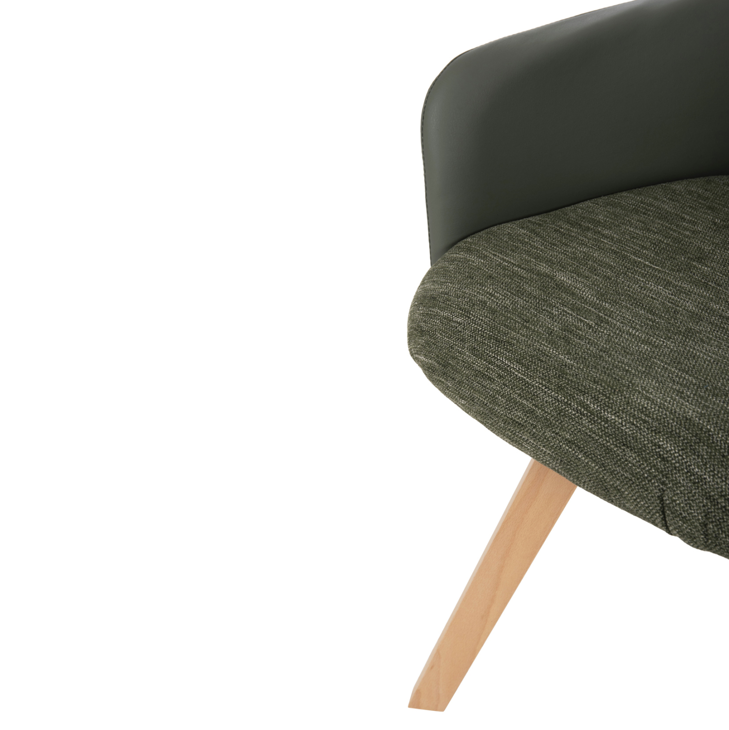 ΠΟΛΥΘΡΟΝΑ ΤΡΑΠΕΖΑΡΙΑΣ DEW ΥΦΑΣΜΑ & PU ΣΕ ΠΡΑΣΙΝΟ-ΞΥΛΟ ΟΞΙΑΣ ΠΟΔΙΑ 56,5x62x81,5Υεκ. 9