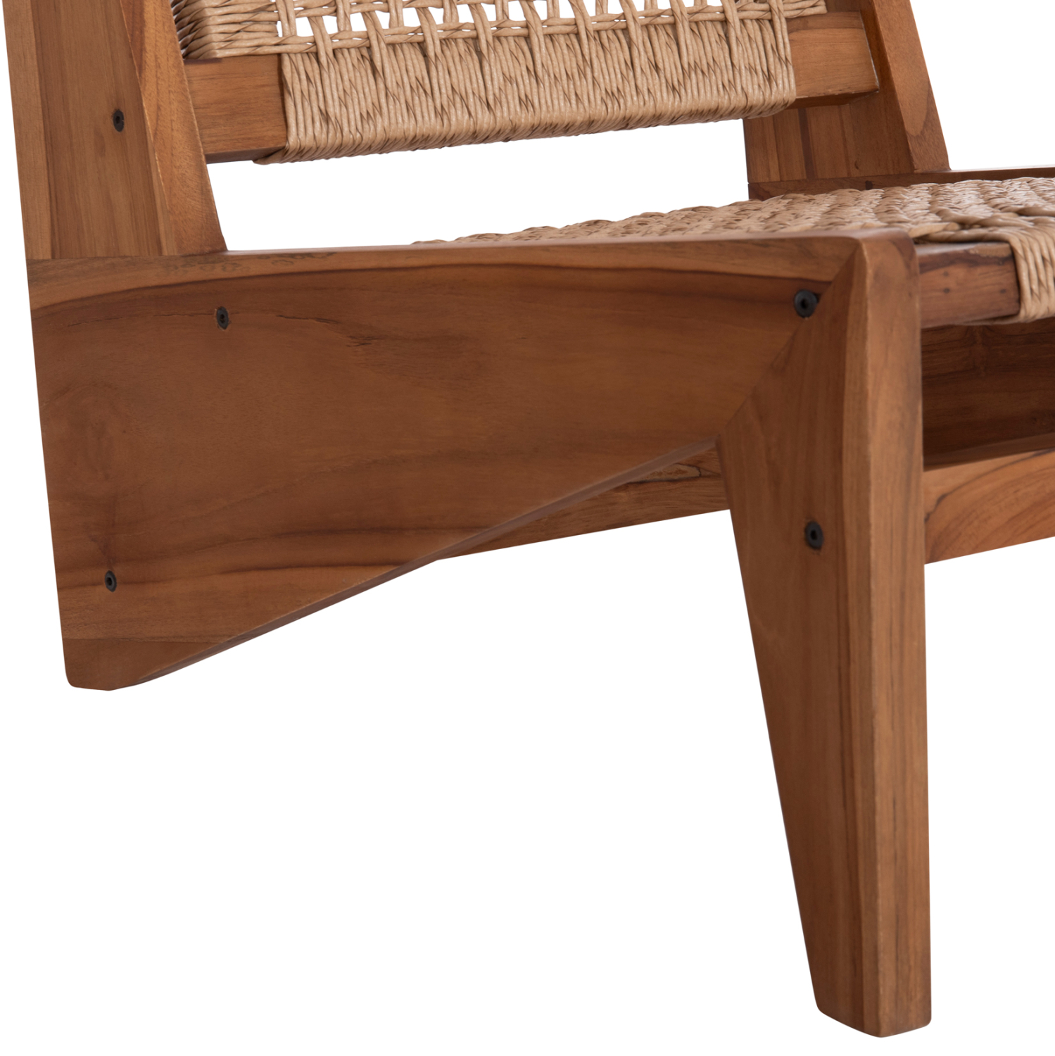 ΚΑΡΕΚΛΑ LOUNGE LUKILLA ΞΥΛΟ TEAK ΣΕ ΦΥΣΙΚΟ--ΣΥΝΘ.ΣΧΟΙΝΙ ΜΠΕΖ 55,5x74x65Υεκ. 9