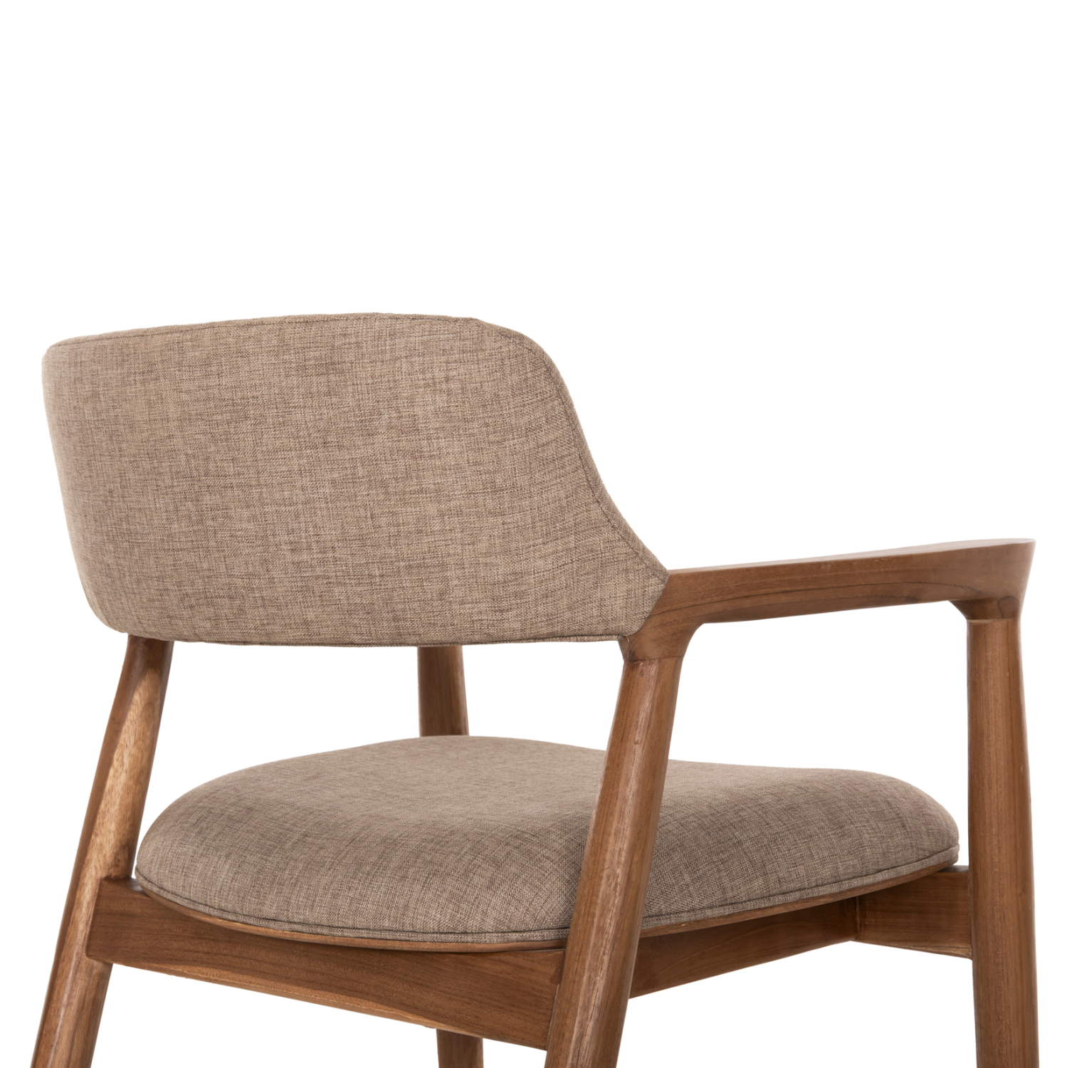 ΠΟΛΥΘΡΟΝΑ JAMES TEAK WOOD ΜΕ ΣΑΜΠΑΝΙ ΥΦΑΣΜΑ 57x52x76Υεκ. 8