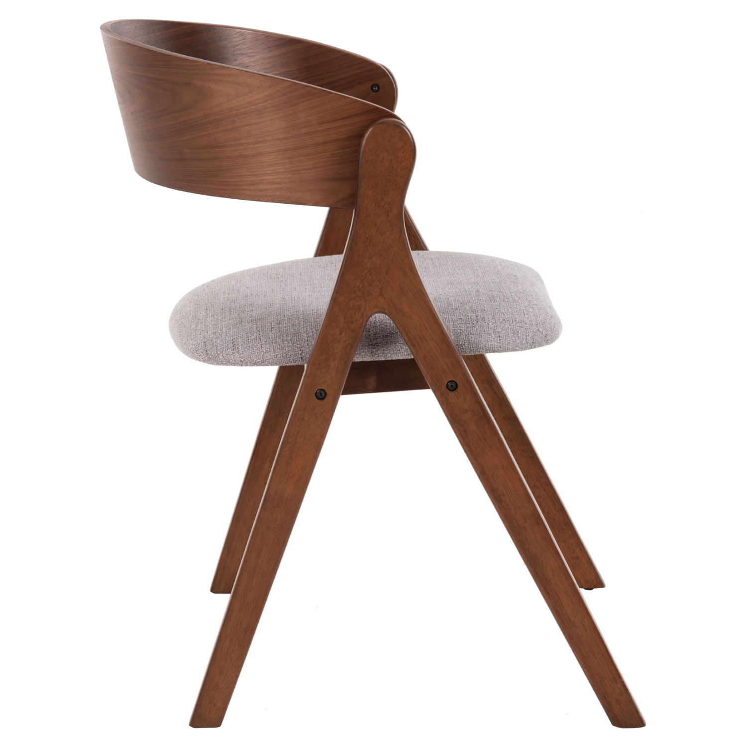 ΚΑΡΕΚΛΑ NEKKER RUBBERWOOD ΣΕ ΚΑΡΥΔΙ-ΓΚΡΙ ΥΦΑΣΜΑ ΚΑΘΙΣΜΑ 56x55x78Yεκ. 4