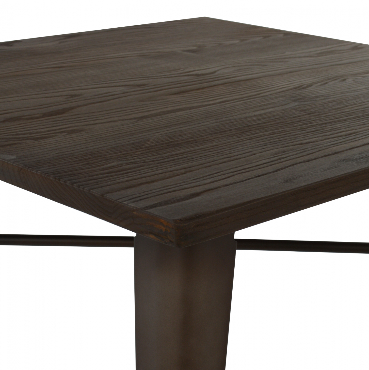 ΤΡΑΠΕΖΙ ΜΕΤΑΛΛΙΚΟ ΣΕ ΧΡΩΜΑ RUSTY ΚΑΙ ΞΥΛΟ 80x80x76εκ 4