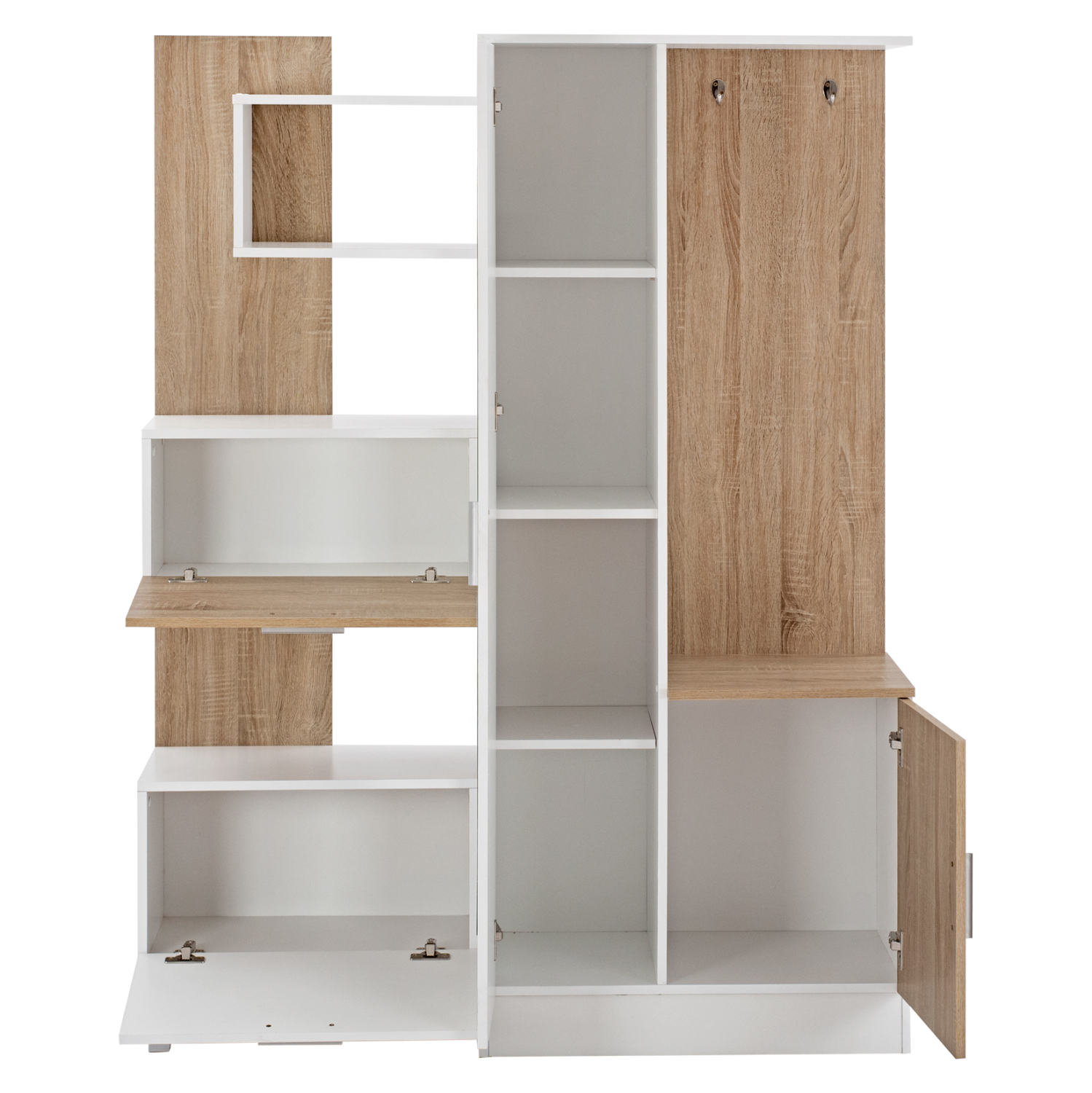 ΕΠΙΠΛΟ ΕΙΣΟΔΟΥ ΜΕ ΡΑΦΙΑ & ΚΑΘΡΕΠΤΗ ILIANA ΛΕΥΚΟ-SONAMA 125,5x37,5x166,5Y εκ. 5