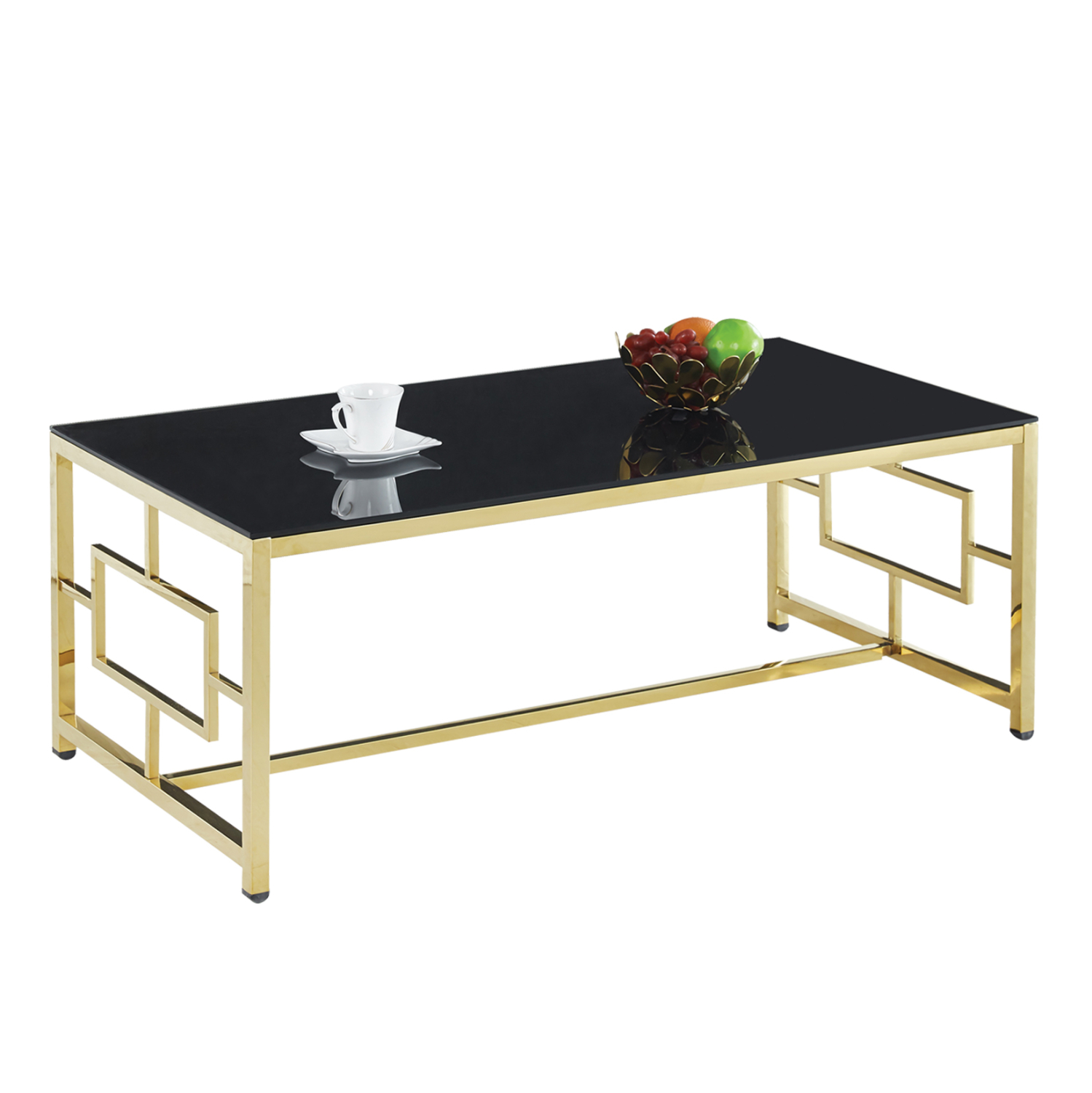 ΤΡΑΠΕΖΙ ΣΑΛΟΝΙΟΥ YARA ΜΕ ΜΑΥΡΟ ΓΥΑΛΙ ΚΑΙ ΕΠΙΧΡΥΣΗ ΒΑΣΗ 120X60Χ45 EK. 1