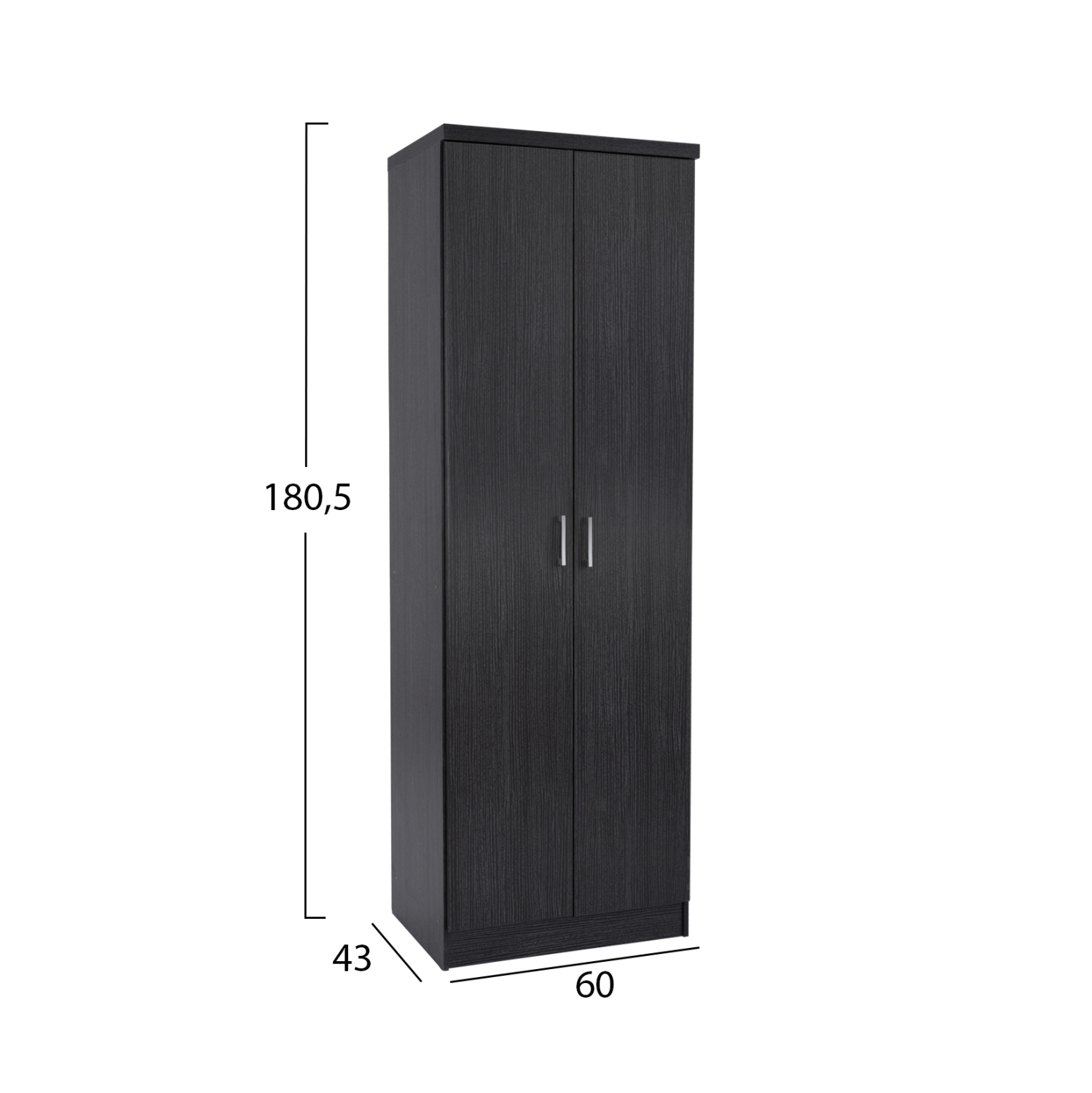 ΠΑΠΟΥΤΣΟΘΗΚΗ ΞΥΛΙΝΗ DAYANNA ΜΕ 6 ΡΑΦΙΑ 60X43X180.5εκ. ZEBRANO 2