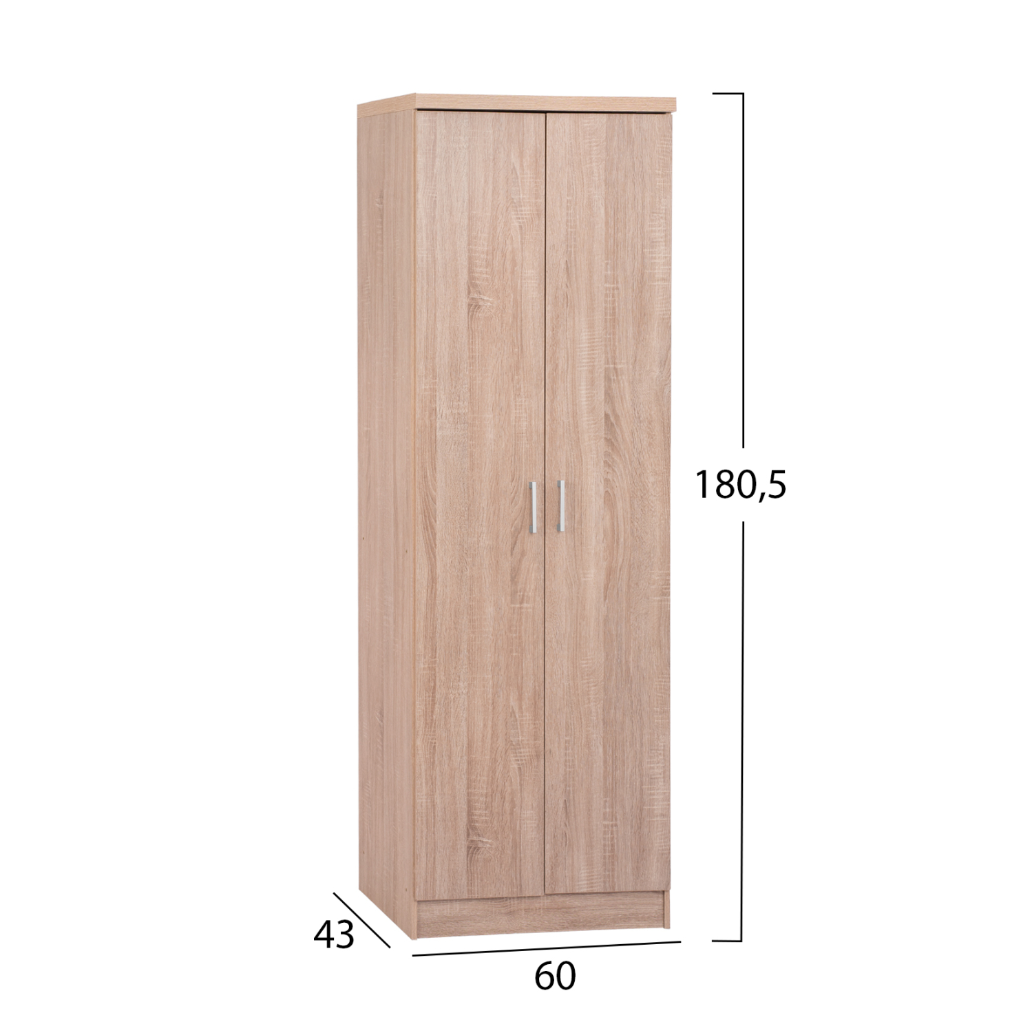 ΠΑΠΟΥΤΣΟΘΗΚΗ ΞΥΛΙΝΗ DAYANNA ΜΕ 6 ΡΑΦΙΑ 60X43X180.5εκ. SONAMA 2