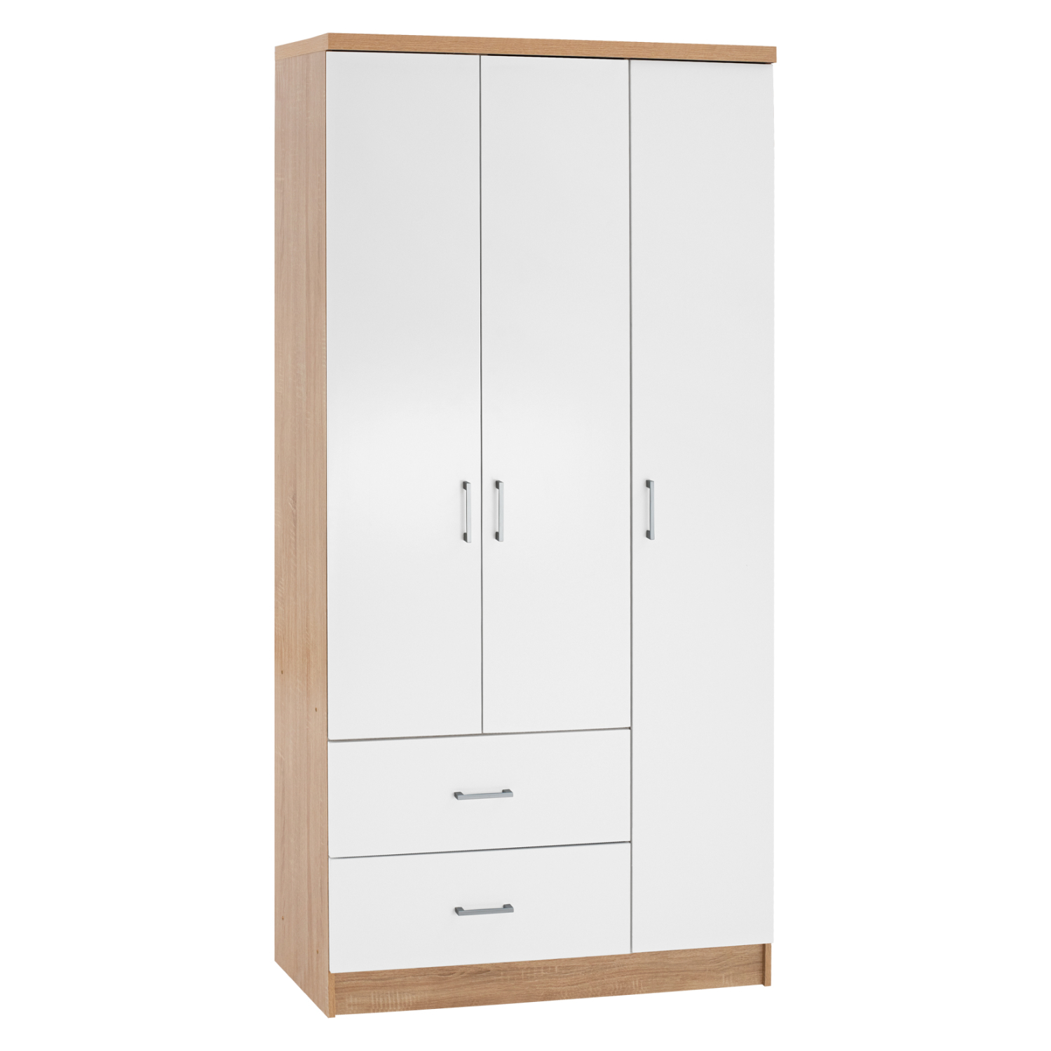 ΝΤΟΥΛΑΠΑ 3ΦΥΛΛΗ ME 2 ΣΥΡΤΑΡΙΑ CAESAR SONAMA - ΛΕΥΚO 89x42,5x181 εκ. 1