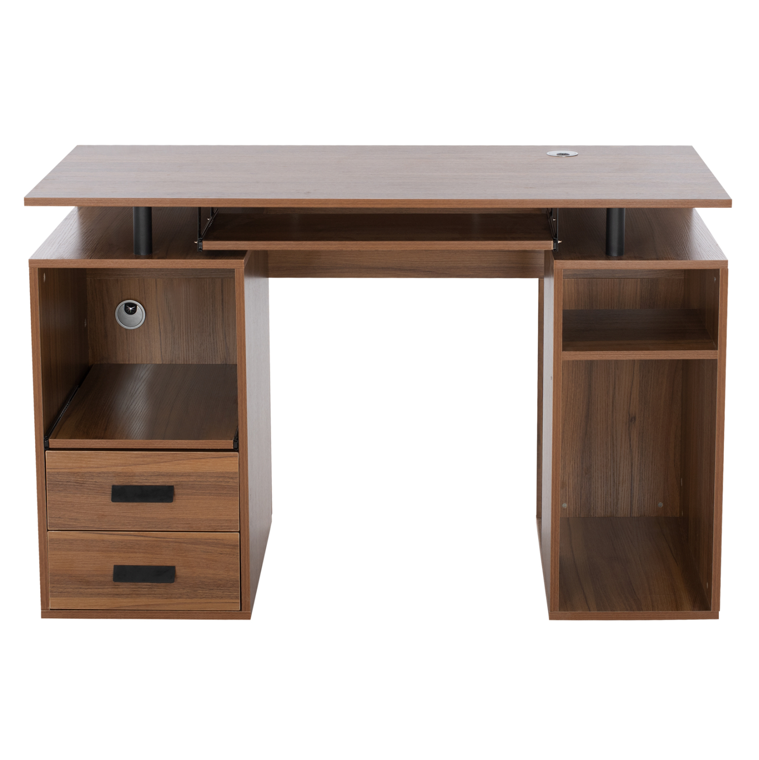 ΓΡΑΦΕΙΟ ΜΕΛΑΜΙΝΗΣ STATUS WALNUT 120Χ55Χ76 εκ. 3