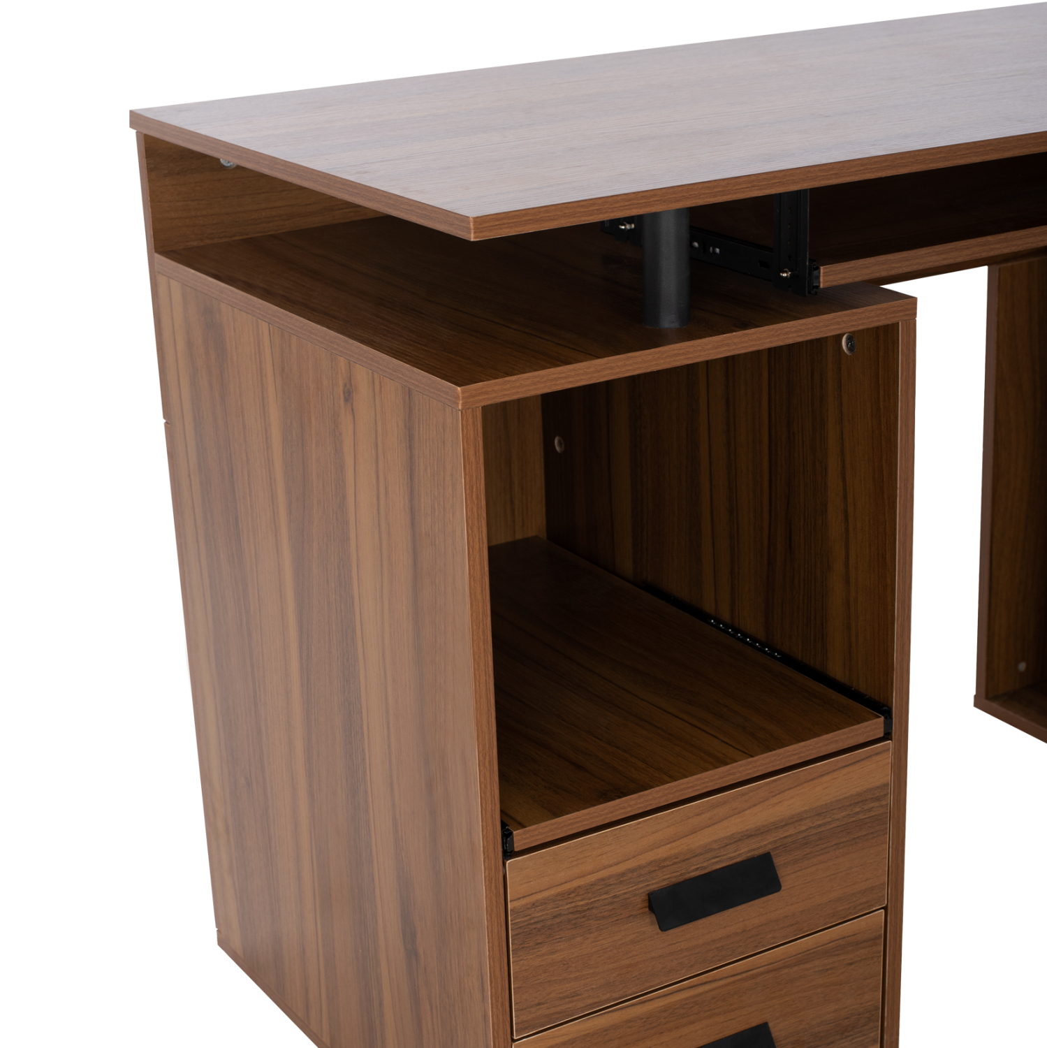 ΓΡΑΦΕΙΟ ΜΕΛΑΜΙΝΗΣ STATUS WALNUT 120Χ55Χ76 εκ. 4
