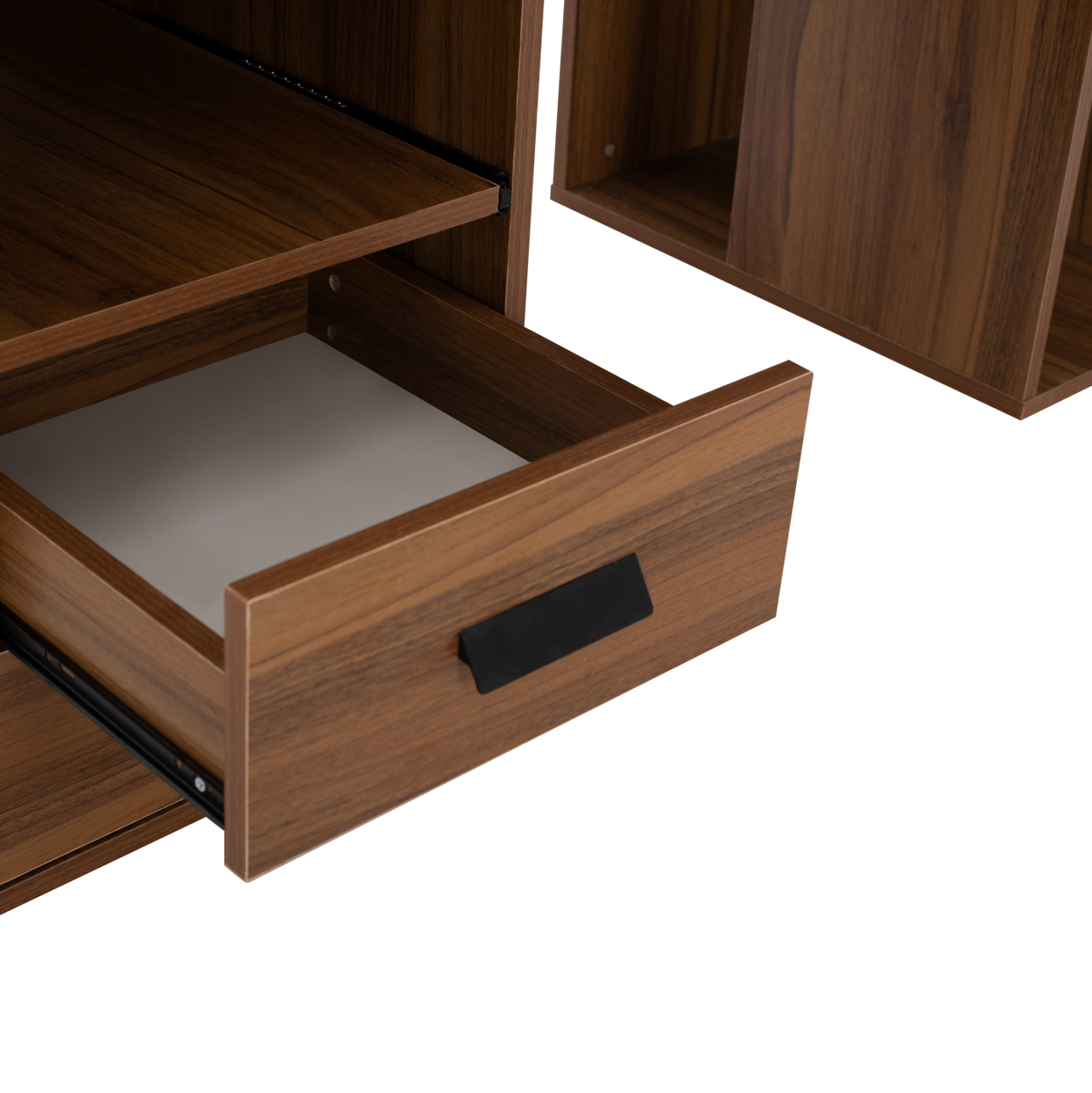 ΓΡΑΦΕΙΟ ΜΕΛΑΜΙΝΗΣ STATUS WALNUT 120Χ55Χ76 εκ. 8