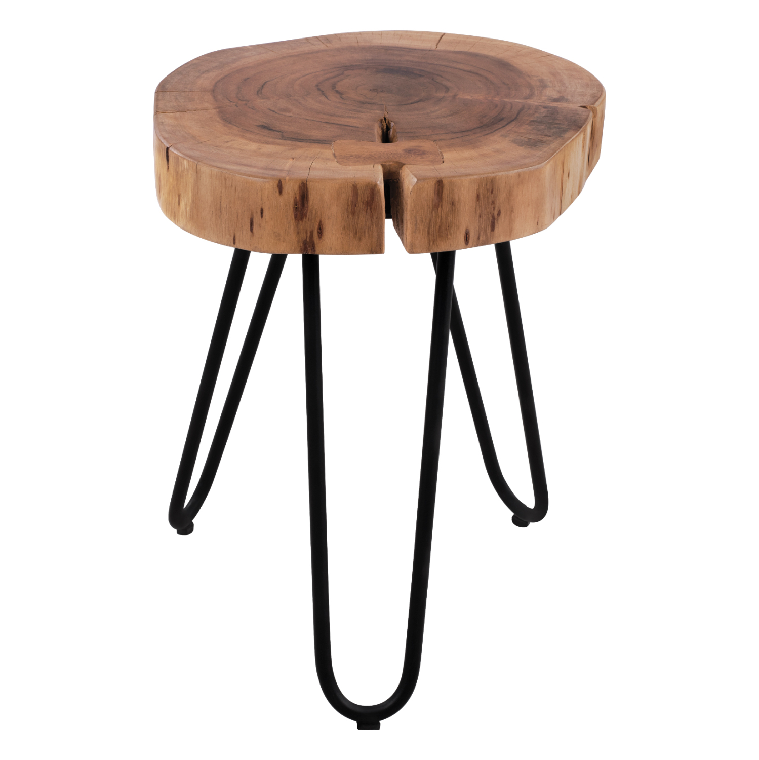 ΤΡΑΠΕΖΑΚΙ-ΣΚΑΜΠΩ OSLO ΑΠΟ ΜΑΣΙΦ ΚΟΡΜΟ ΑΚΑΚΙΑΣ 35x35x42Υ εκ. 1