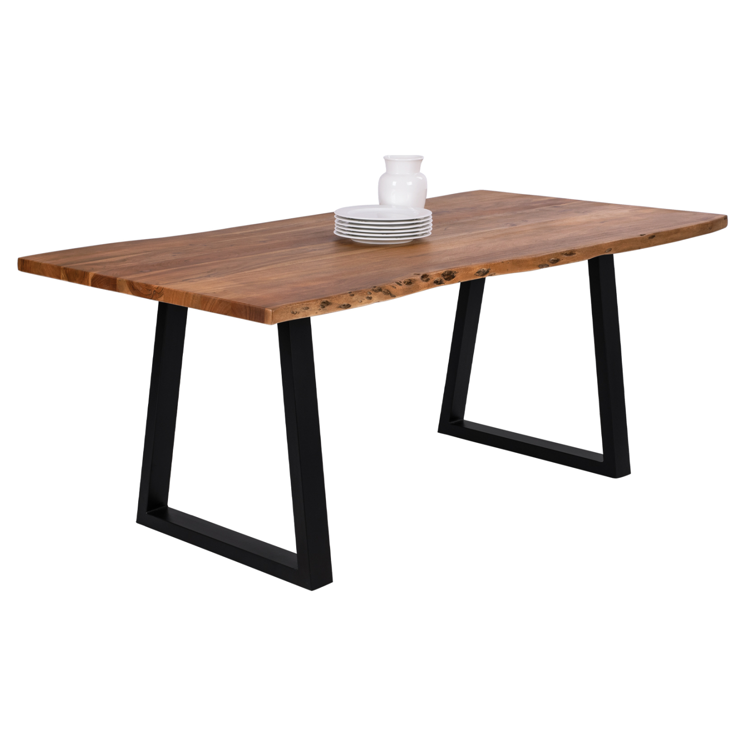 ΤΡΑΠΕΖΙ ΤΡΑΠΕΖΑΡΙΑΣ MONTANA 4εκ.ΠΑΧΟΣ ΜΑΣΙΦ ΞΥΛΟ ΑΚΑΚΙΑΣ 200x93x74Υ εκ. 1