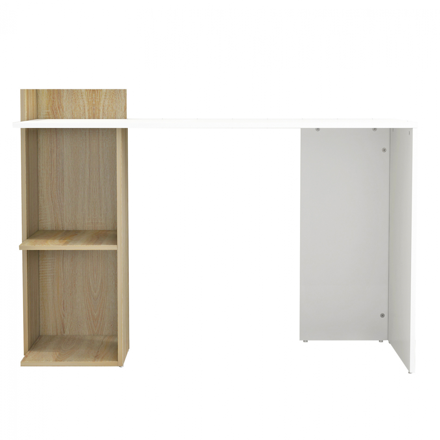 ΓΡΑΦΕΙΟ ΜΕΛΑΜΙΝΗΣ ΜΕ ΡΑΦΙΑ SYNDYA SONAMA ΛΕΥΚΟ 112x55x85Y εκ. 2