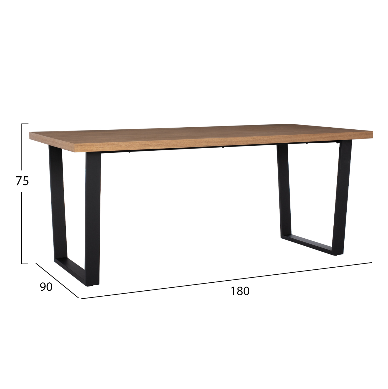 ΤΡΑΠΕΖΙ ΤΡΑΠΕΖΑΡΙΑΣ ASTORIA ΜΕ ΚΑΠΛΑΜΑ ΔΡΥΟΣ ΣΕ ΣΤΥΛ ΡΟΥΣΤΙΚ 180X90X75Yεκ. 40mm ΠΑΧΟΣ 2