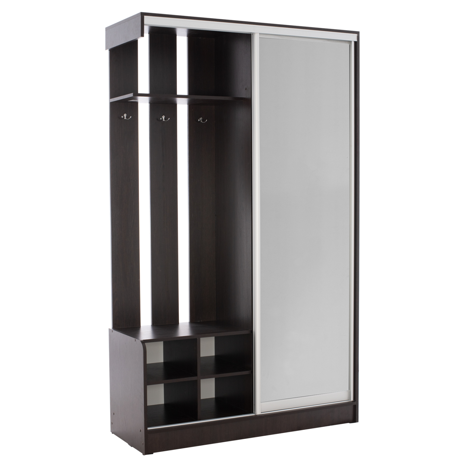 ΕΠΙΠΛΟ ΕΙΣΟΔΟΥ ΜΕ ΣΥΡΟΜΕΝΗ ΝΤΟΥΛΑΠΑ Κ ΚΑΘΡΕΦΤΗ DULCE WENGE 118X45X210Yεκ. 1