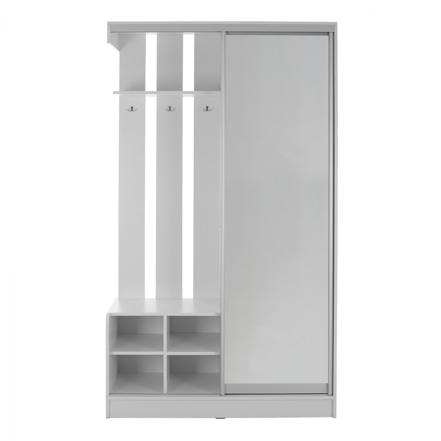 ΕΠΙΠΛΟ ΕΙΣΟΔΟΥ ΜΕ ΣΥΡΟΜΕΝΗ ΝΤΟΥΛΑΠΑ Κ ΚΑΘΡΕΦΤΗ DULCE ΛΕΥΚΟ 118x45x210 εκ. 4