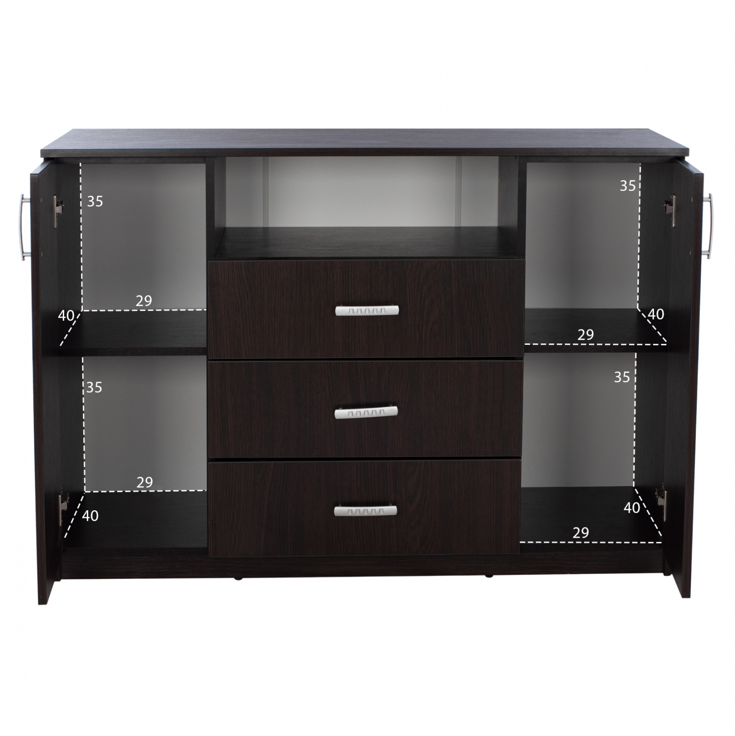 ΜΠΟΥΦΕΣ ΜΕ 2 ΝΤΟΥΛΑΠΙΑ Κ 3 ΣΥΡΤΑΡΙΑ ADLER WENGE 120X45X85Y εκ. 4