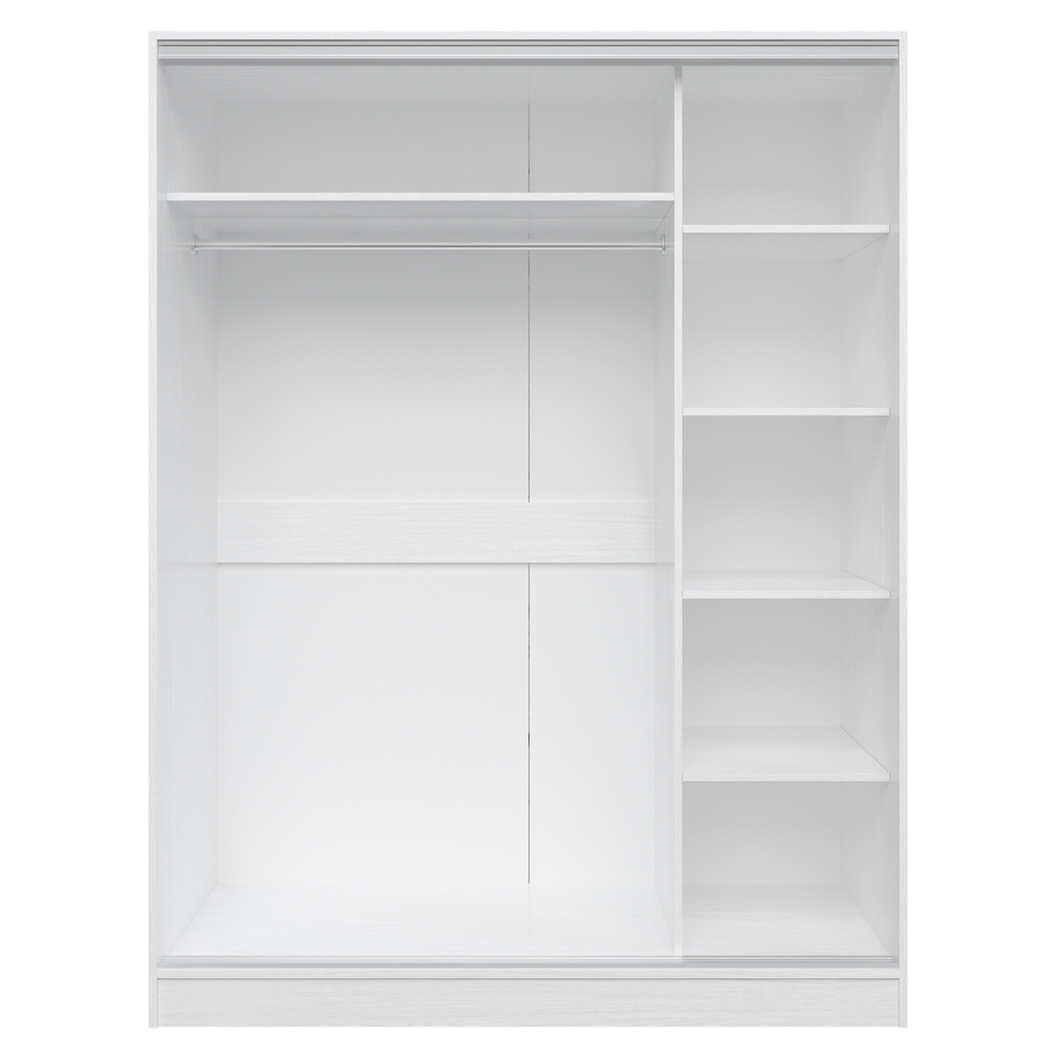 ΝΤΟΥΛΑΠΑ ADLER ΜΕΛΑΜΙΝΗΣ ΛΕΥΚΗ ΜΕ ΚΑΘΡΕΠΤΗ 160x60x210 εκ. 3
