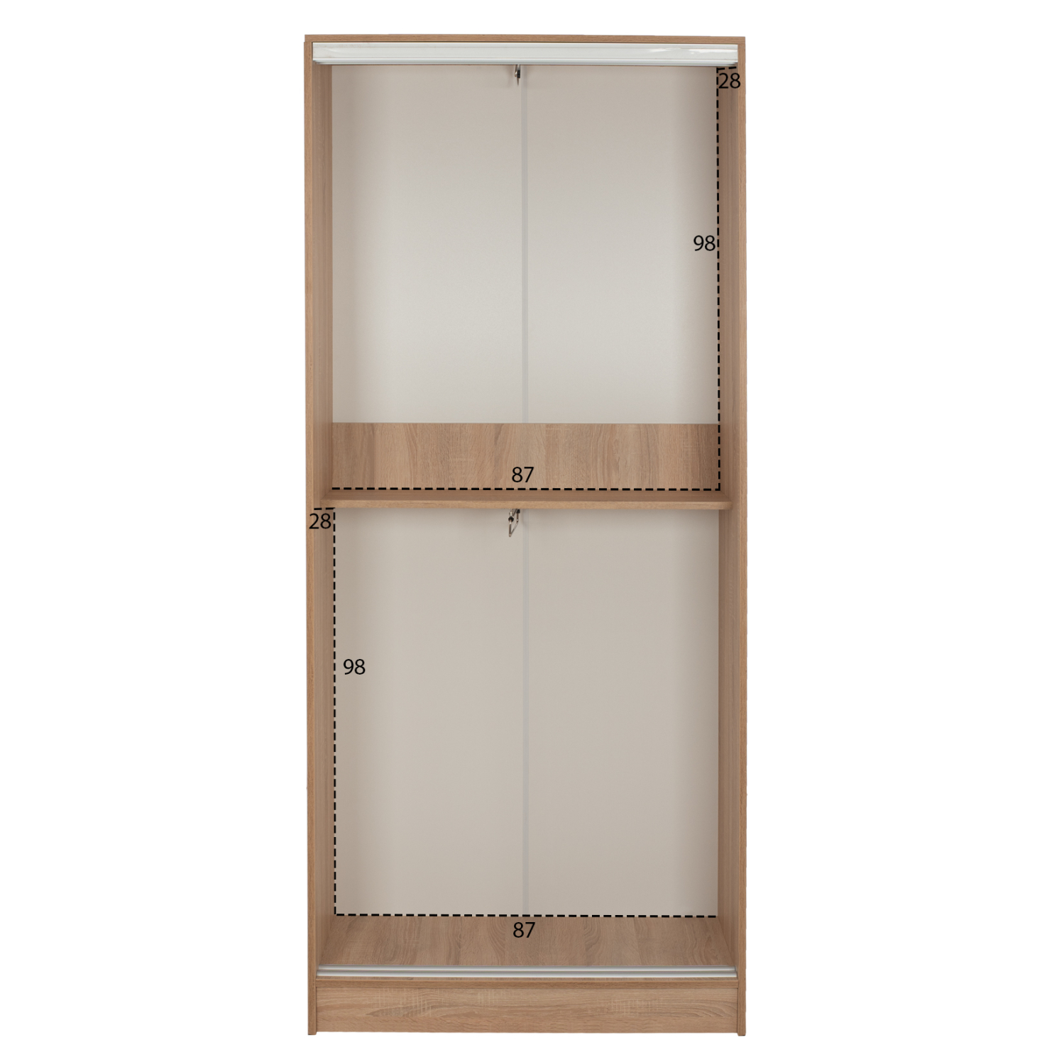ΝΤΟΥΛΑΠΑ ΣΥΡΟΜΕΝΗ ADLER ΜΕΛΑΜΙΝΗΣ 90x45x210Yεκ. SONAMA OAK 2ΦΥΛΛΗ 4