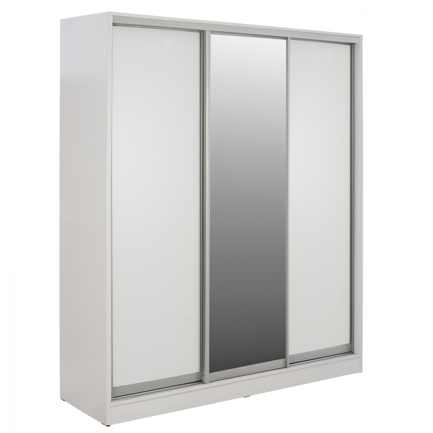 ΝΤΟΥΛΑΠΑ ΣΥΡΟΜΕΝΗ ADLER ΜΕΛΑΜΙΝΗΣ ΛΕΥΚΗ ΜΕ ΚΑΘΡΕΦΤΗ 3ΦΥΛΛΗ 183x60x220 εκ. 1