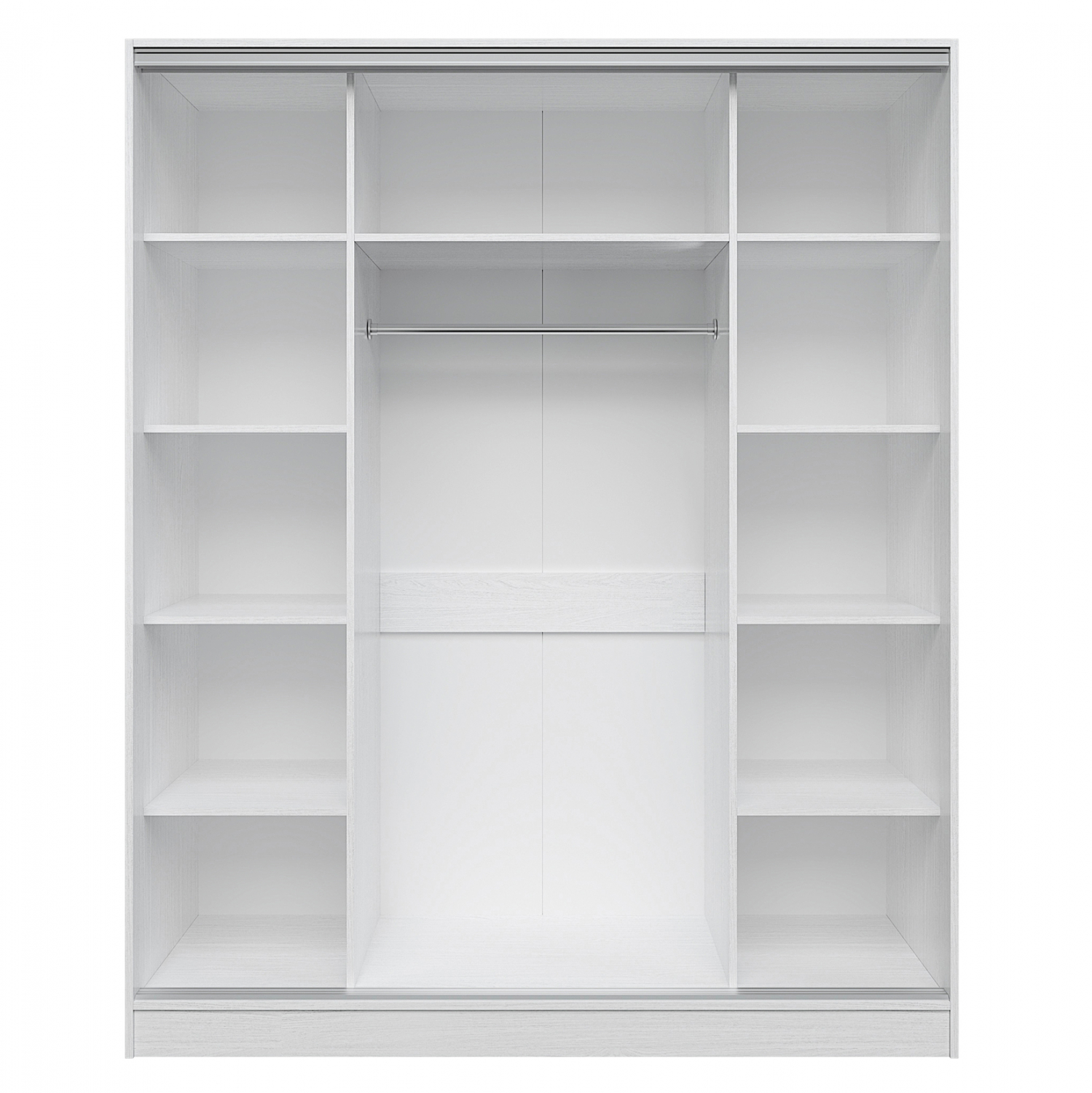 ΝΤΟΥΛΑΠΑ ΣΥΡΟΜΕΝΗ ADLER ΜΕΛΑΜΙΝΗΣ ΛΕΥΚΗ ΜΕ ΚΑΘΡΕΦΤΗ 3ΦΥΛΛΗ 183x60x220 εκ. 3