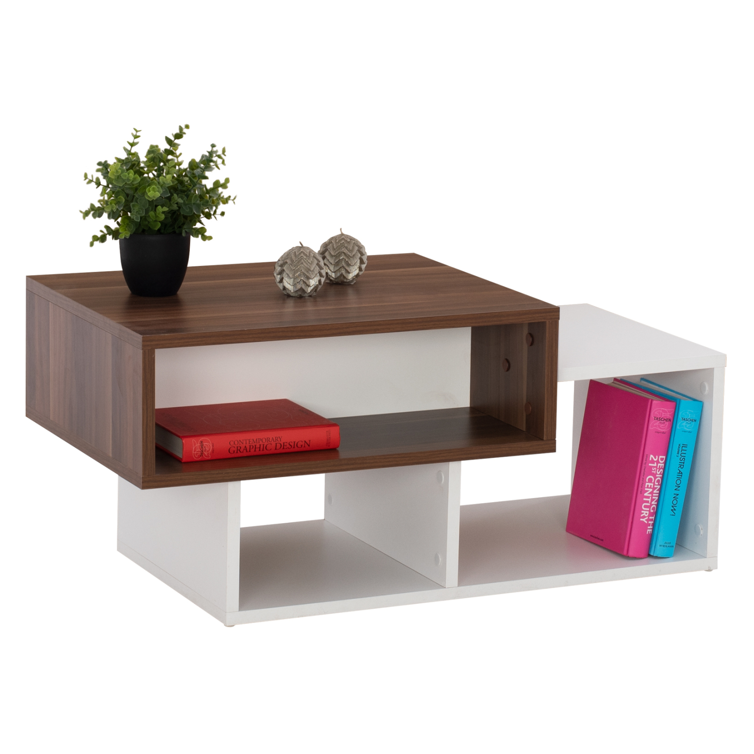 ΤΡΑΠΕΖΙ ΣΑΛΟΝΙΟΥ SERGIO ΚΑΡΥΔΙ ΛΕΥΚΟ 88x45x40 εκ. 1